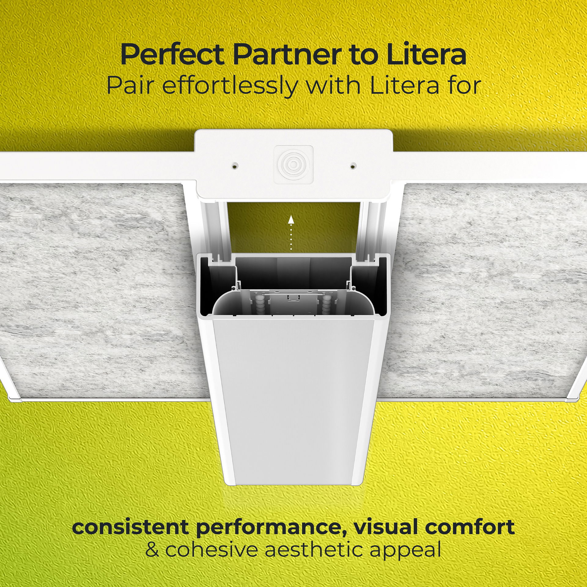 Luceco Litera Acoustic Wing for LIT12W Enhanced Sound Absorption
