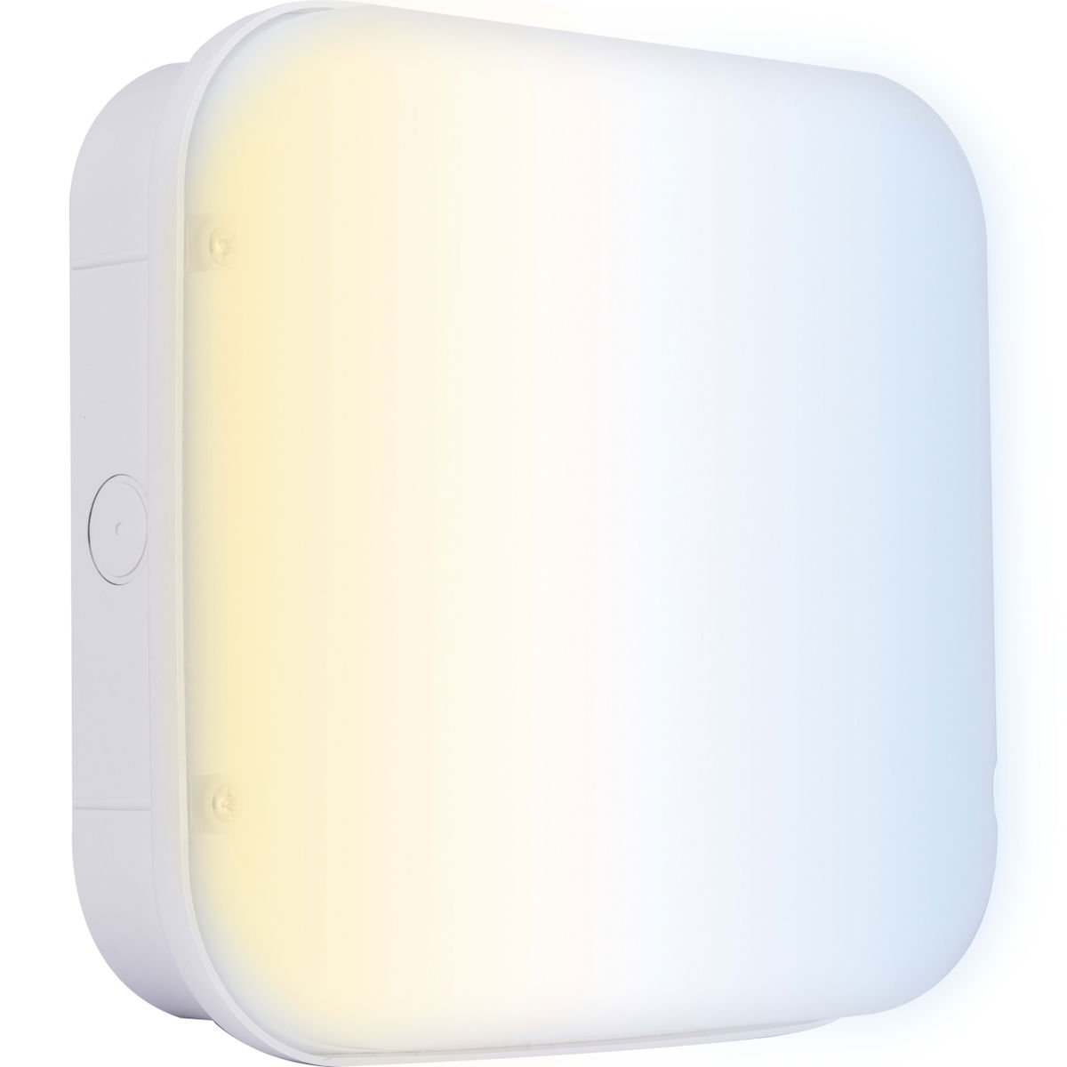 Luceco LED Bulkhead Light, Indoor & Outdoor Wall & Ceiling Lighting, Mosi Square Fixed Output Driver, 190mm, Commercial & Residential Use, 6/10/13W CCT 3/4/5/6000K IP65 IK08 Class 2, White