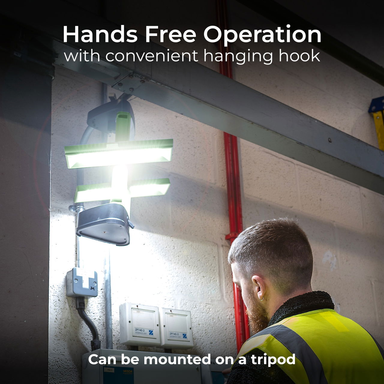 Luceco Rechargeable 3-Panel Work Light