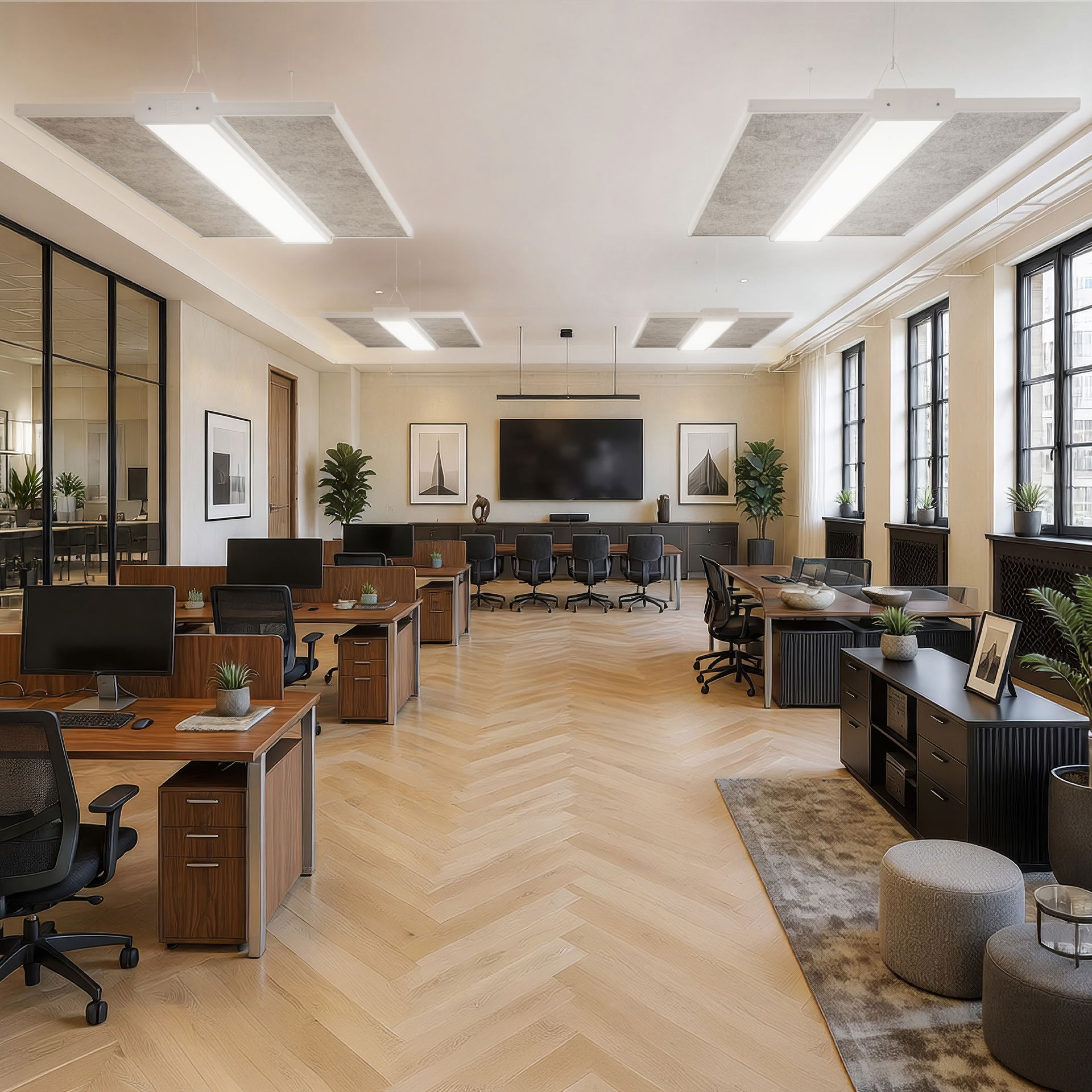 Luceco Litera Acoustic Wing for LIT15WMOD Enhance Sound Absorption