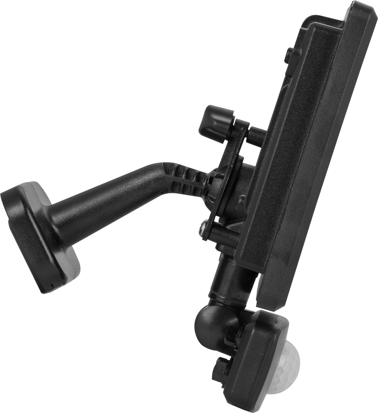 Essence floodlight with ball joint 30W black 4000k colour temp with PIR