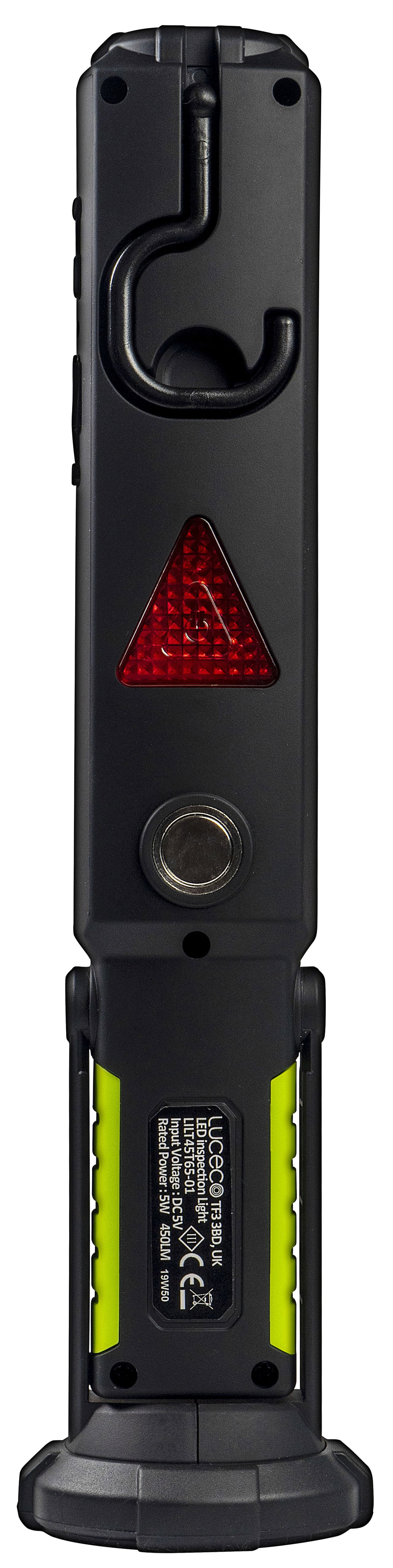 Luceco tilting inspection torch with powerbank 5v 5w 450lm 6500k - USB charged