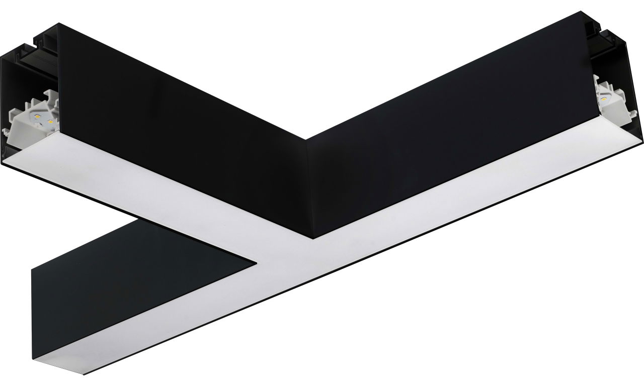 Contour 568mm suspended T connector module 900lumens with fixed output driver finished in black