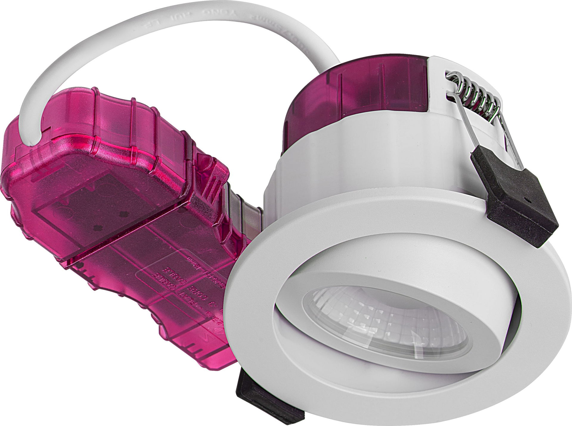 FType Elite Fire Rated Downlight 4W/6W 690lm Power Change with 4Colour CCT 2700, 3000, 4000K, 6000K  Dimmable IP65 White - Adjustable