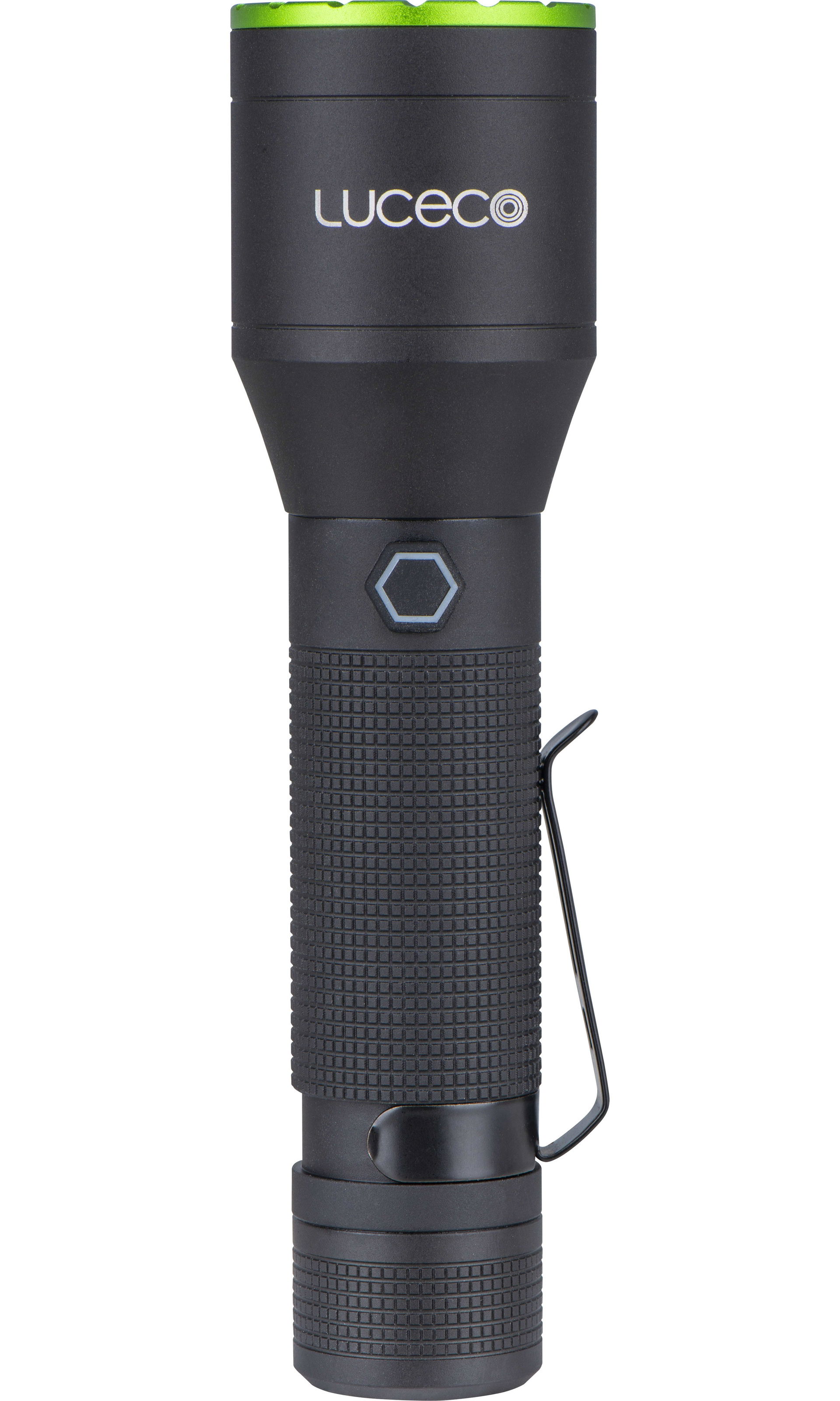 Luceco Multi Focus LED Hand Torch, USB-C Rechargeable, Inspection Light, 3 Lighting Modes, IP44, 9W, 1000lm, 6500K