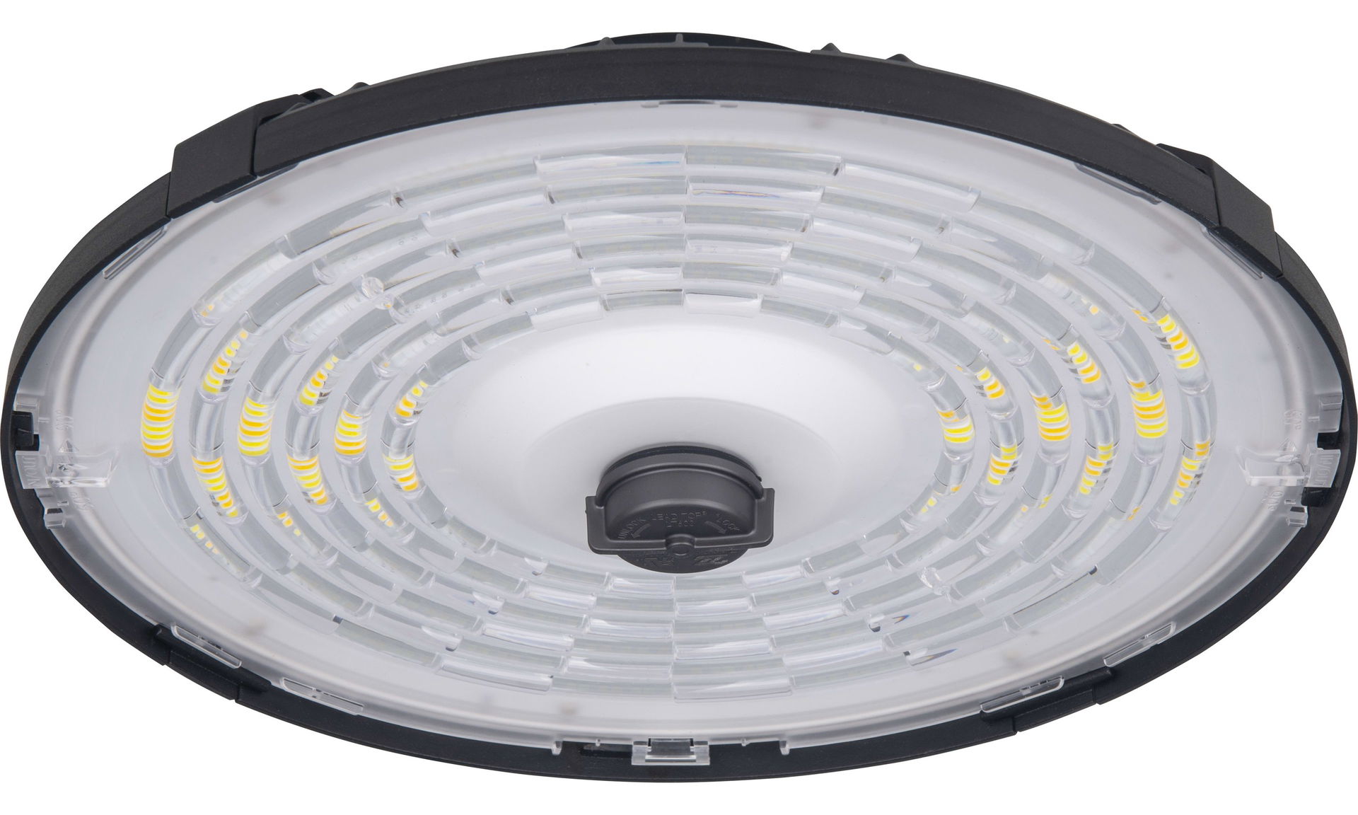 Luceco Titan All-in-One High Bay Luminaire, Power & Colour Change (CCT), Beam Change via Optic Lens, IP65, 100/150/200W, 175000/25000/32000lm, 4000/5000/6500K, with Zhaga Socket