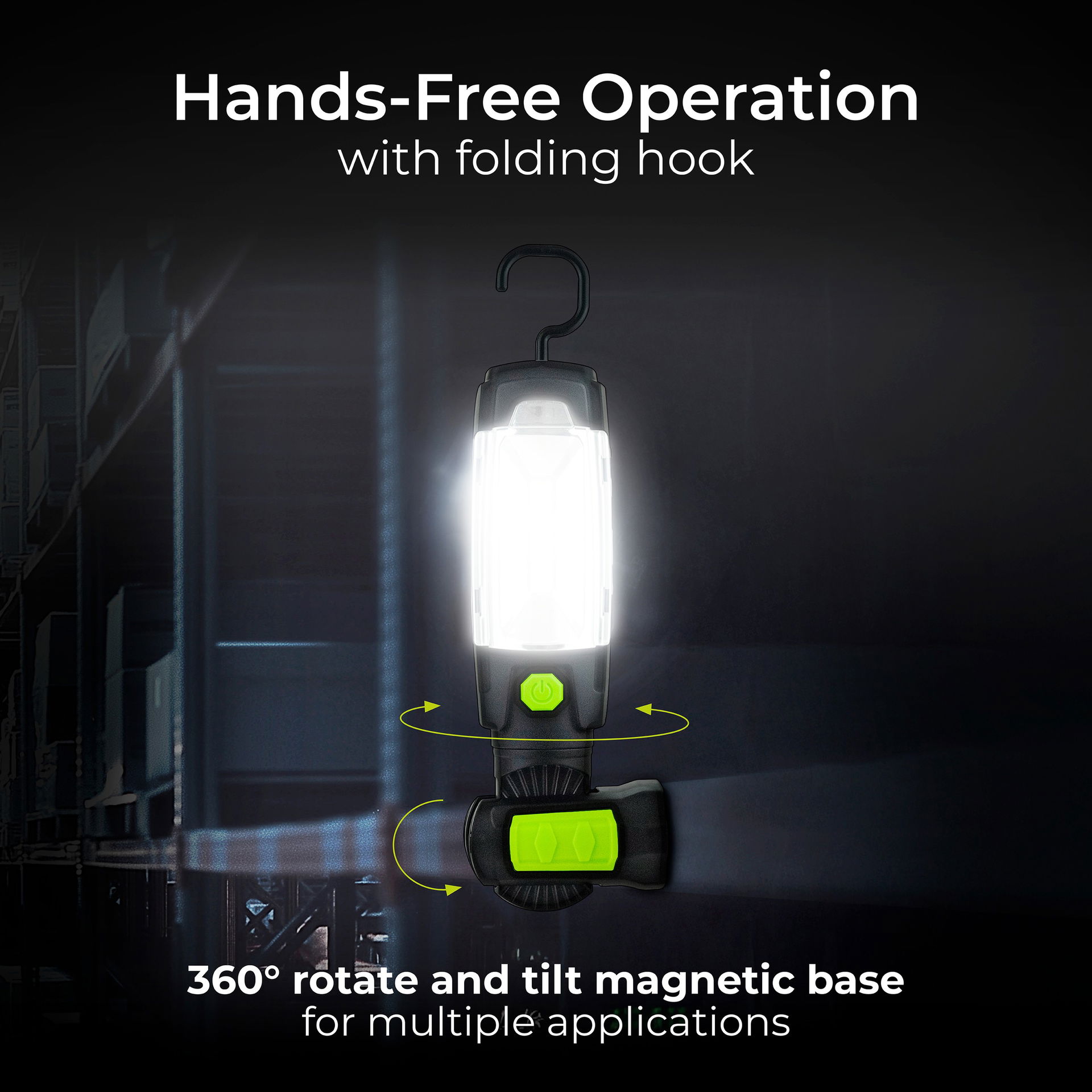 Luceco rotation inspection torch with powerbank 5v 3w 300lm 6500k - USB charged