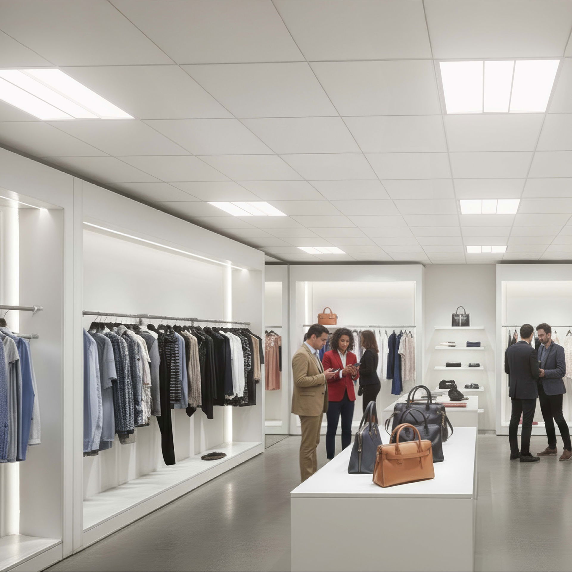 Luceco LuxPanel Delta LED Panel, Architectural Direct/Indirect Panel Luminaire, 600x600mm, 29W, 4200lm, 4000K