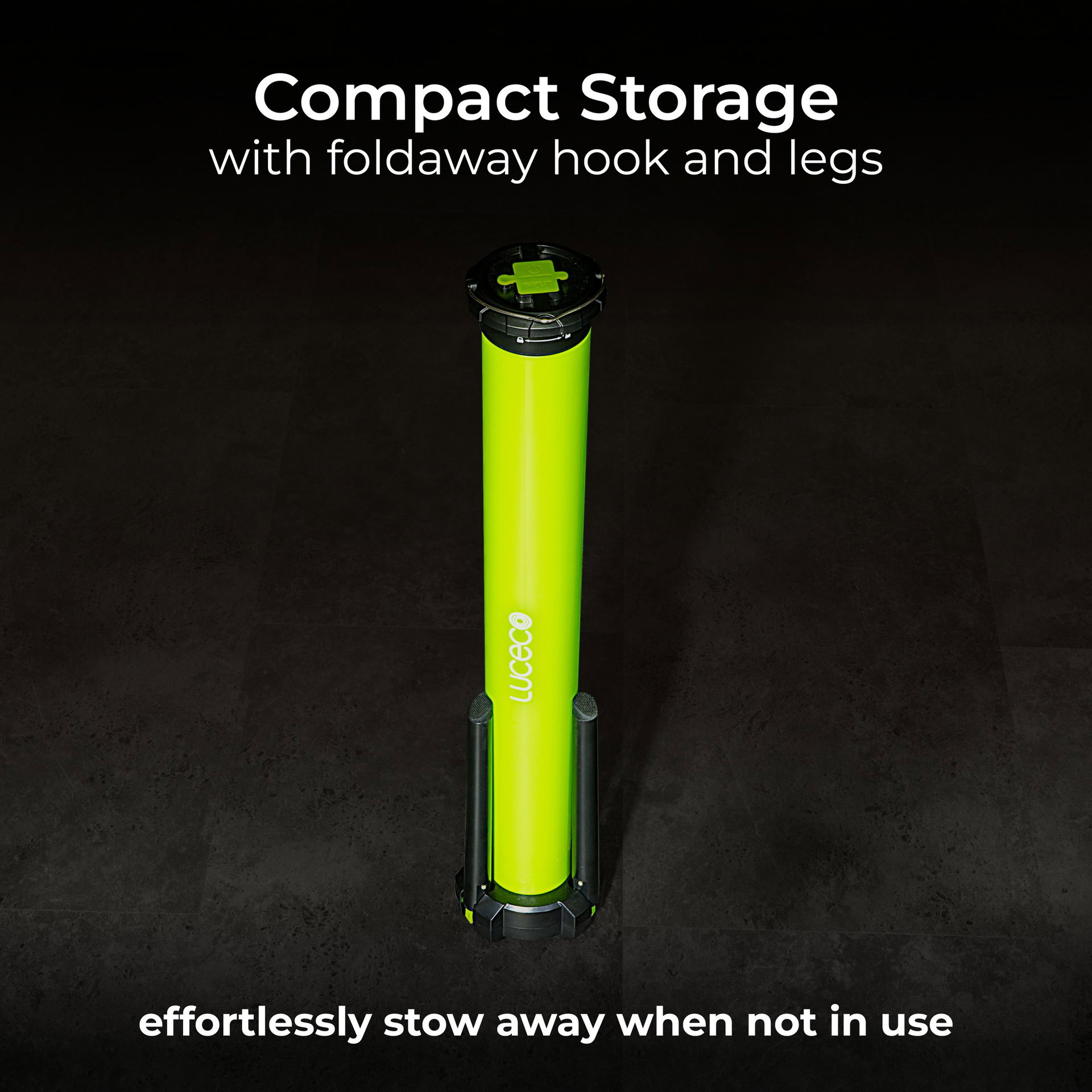 Luceco telescope 360-degree open area tripod inspection worklight 1500lm 6500k - USB rechargeable