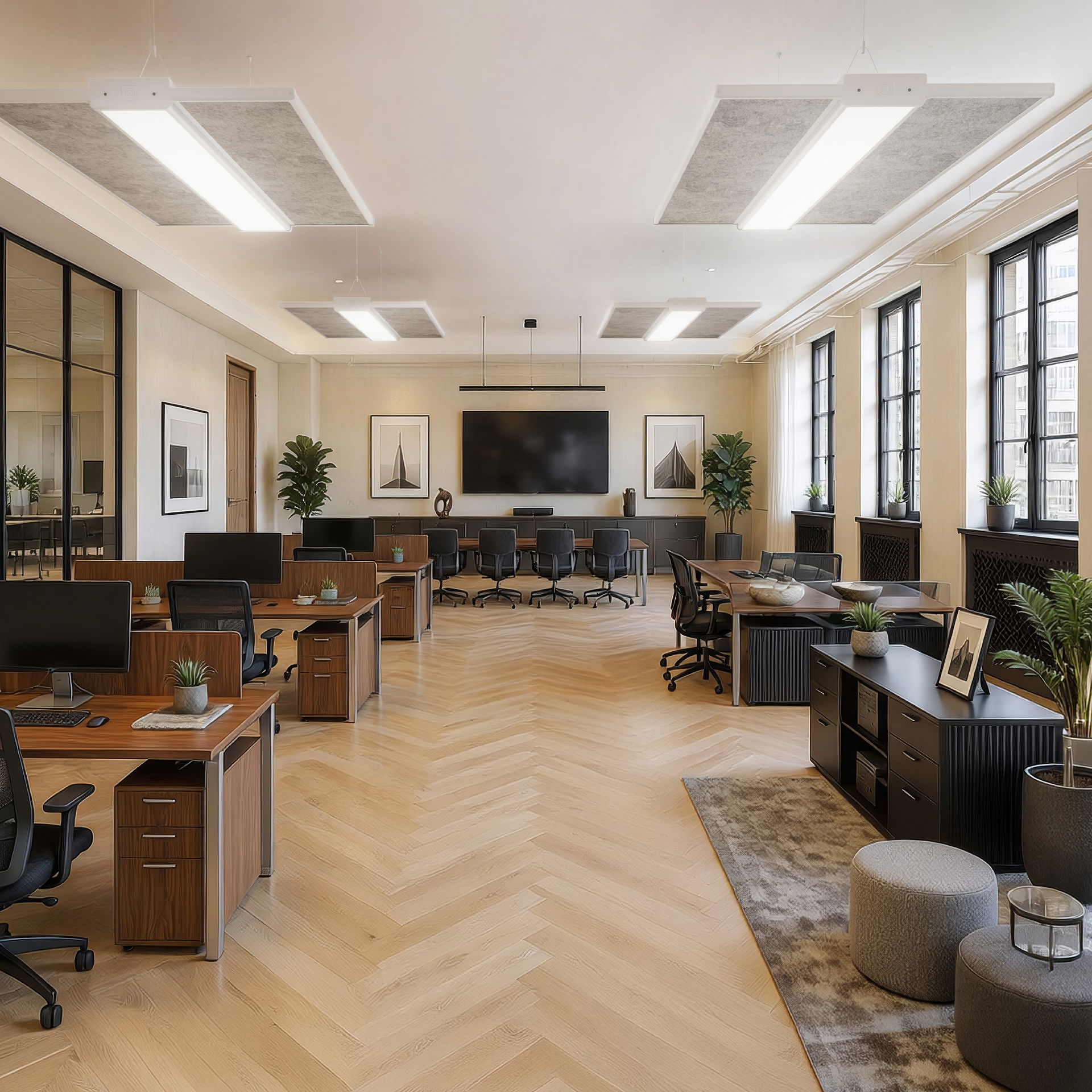 Luceco Litera Acoustic Wing for LIT12W Enhanced Sound Absorption