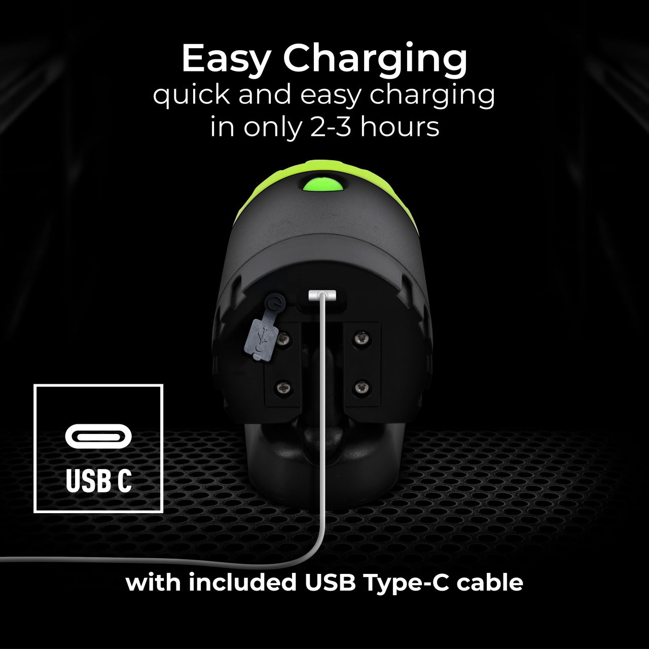 Luceco LED Mini Spotlight with Magnet and Clamp, USB-C Rechargeable, 3 Lighting Modes, Inspection Light, Hands-Free Operation,  IP44, 5W, 500lm, 6500K