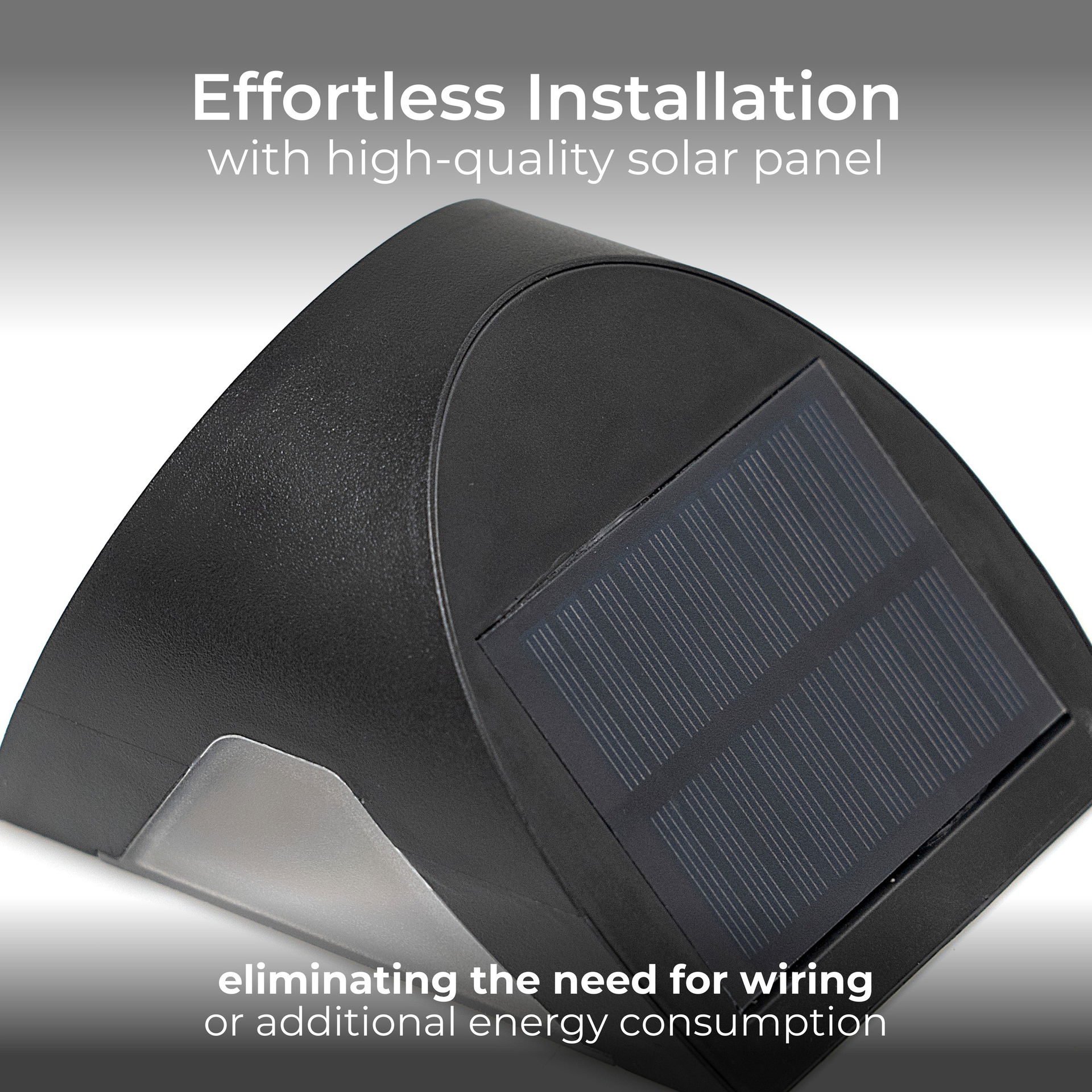 Luceco Prysm Decorative Outdoor Solar Wall Light with PIR Motion Sensor and USB Charging Port, LED Exterior Lighting, Black, IP54, 6W, 600lm, 4000K