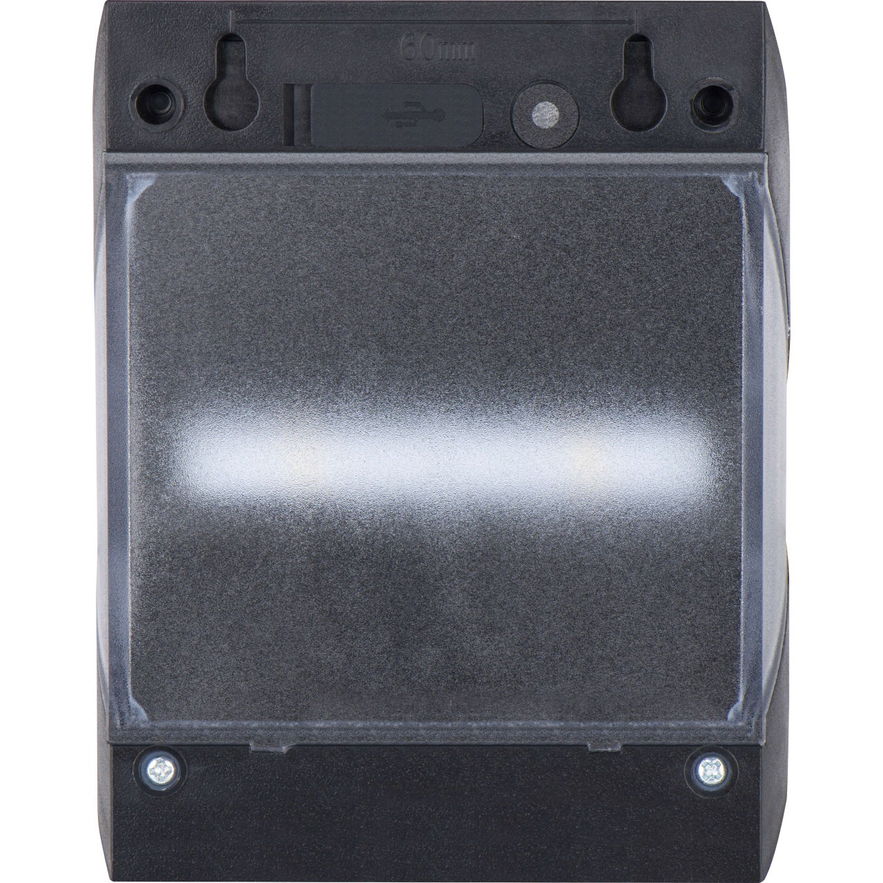 Luceco Prysm Decorative Outdoor Solar Wall Light with PIR Motion Sensor and USB Charging Port, LED Exterior Lighting, Black, IP54, 6W, 600lm, 4000K