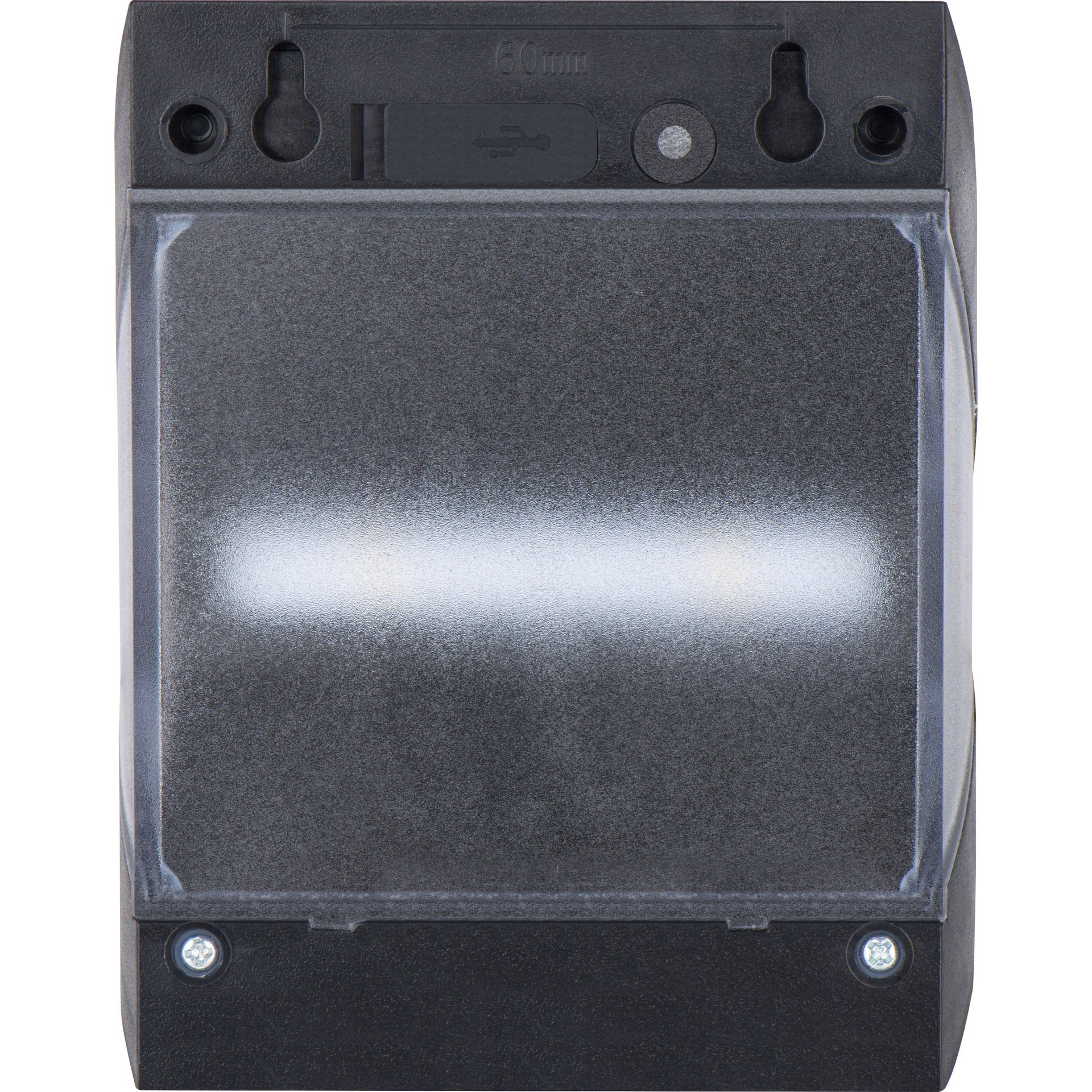 Luceco Prysm Decorative Outdoor Solar Wall Light with PIR Motion Sensor and USB Charging Port, LED Exterior Lighting, Black, IP54, 6W, 600lm, 4000K