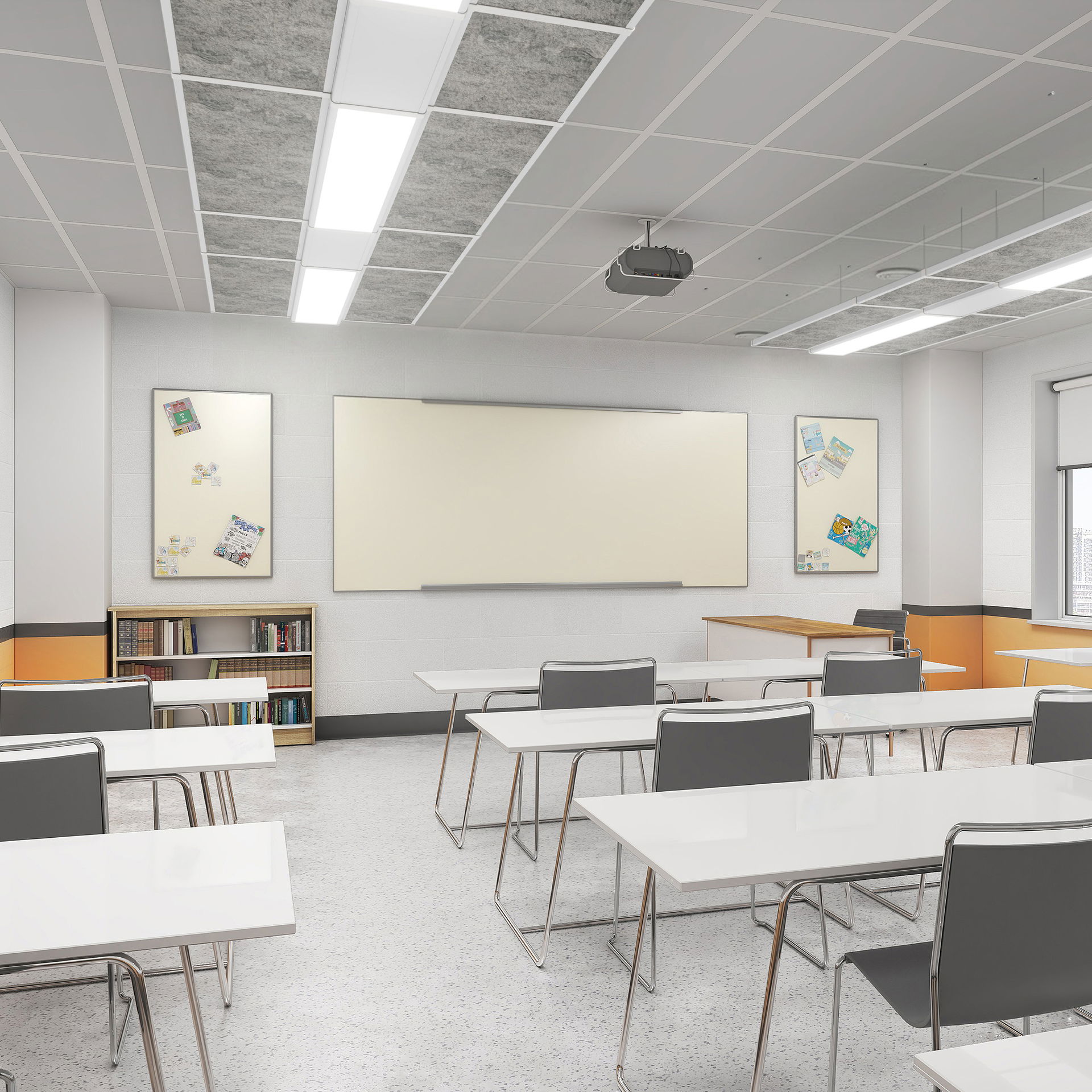 Luceco Litera Acoustic Wing for LIT06WMOD Enhanced Sound Absorption
