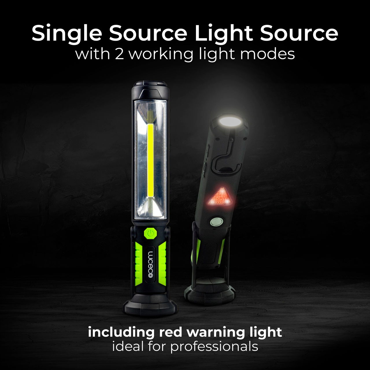 Luceco tilting inspection torch with powerbank 5v 5w 450lm 6500k - USB charged