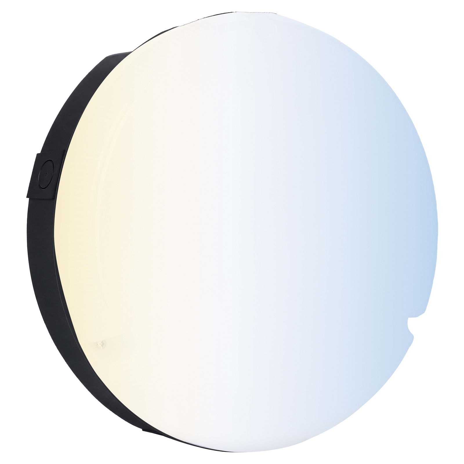 Luceco LED Bulkhead Light, Indoor & Outdoor Wall & Ceiling Lighting, Mosi Round Fixed Output Driver, 290mm, Commercial & Residential Use, 6/10/13W CCT 3/4/5/6000K IP65 IK08 Class 2, Black