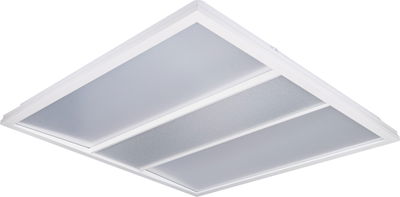 Luceco LuxPanel Delta LED Panel, Architectural Direct/Indirect Panel Luminaire, 600x600mm, Power Selectable Between 2000lm to 4200lm, 4000K