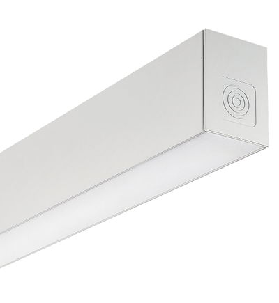 Contour 1695mm suspended module 1900lumens with fixed output driver finished in white