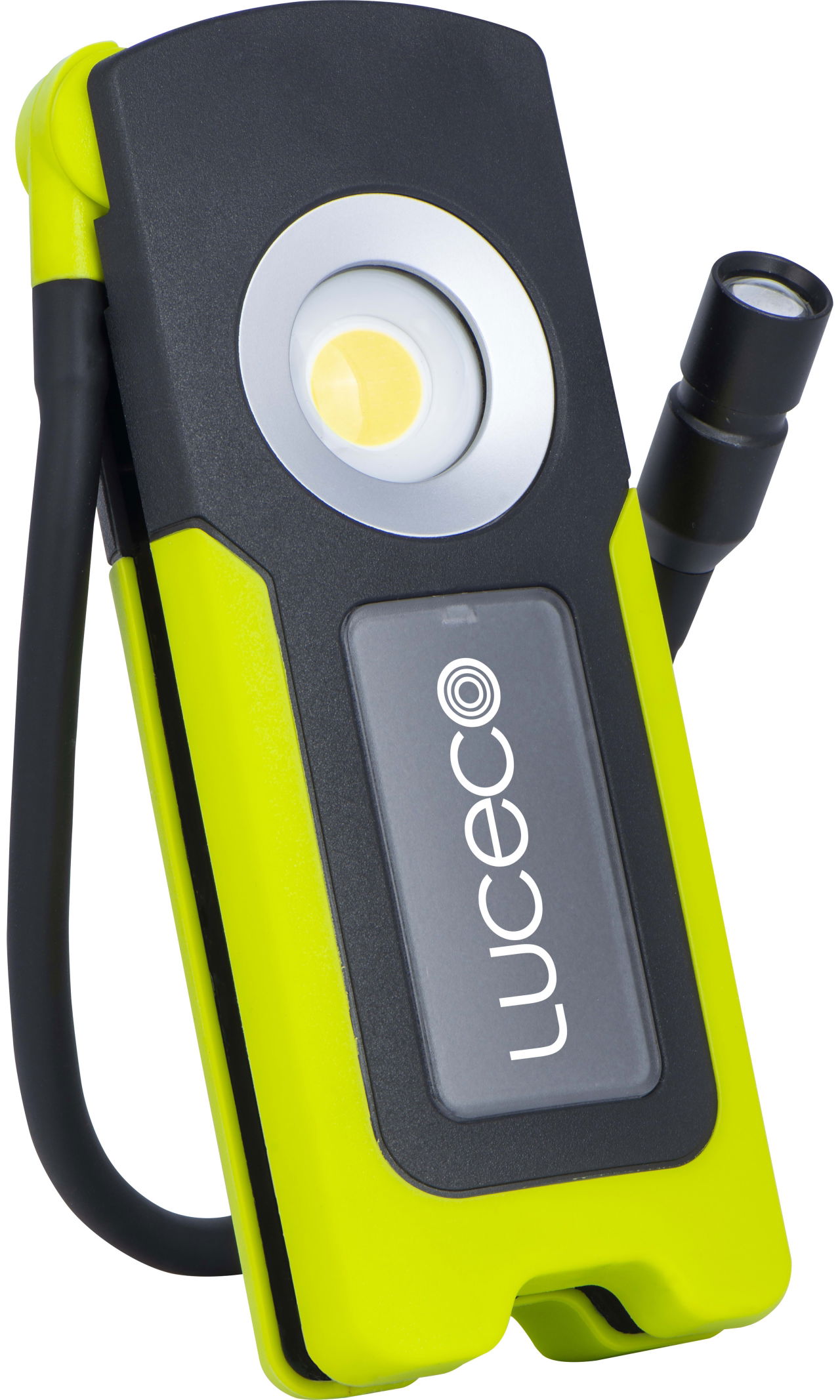 Luceco Inspection Pipe LED Torch with Flexible Hose, USB-C Rechargeable, Full Rotation, 4 Lighting Modes, Worklights, IP54, 10W, 1000lm, 6500K