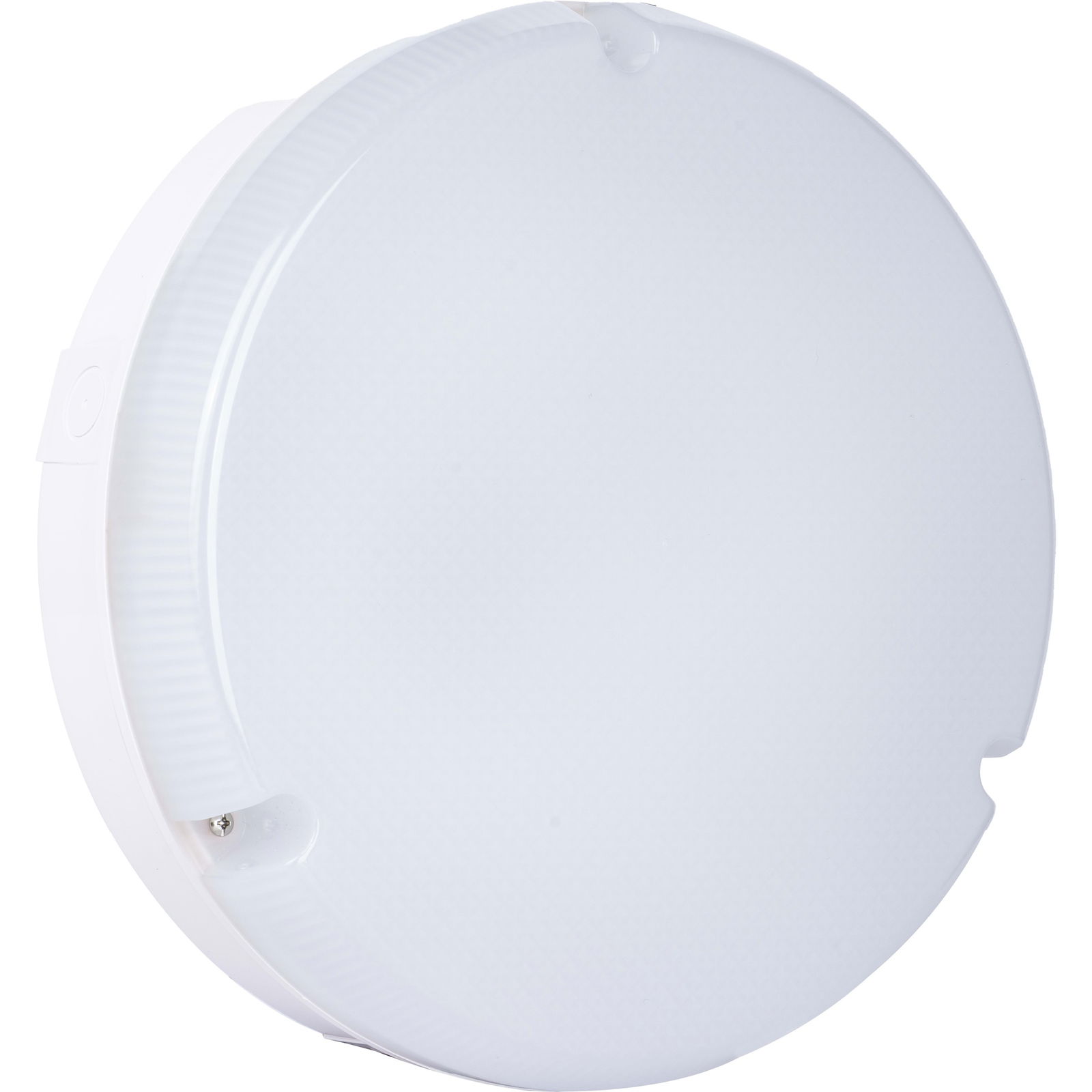 Luceco LED Bulkhead Light, Indoor & Outdoor Wall & Ceiling Lighting, Mosi Round Fixed Output Driver, 290mm, Commercial & Residential Use, 6/10/13W CCT 3/4/5/6000K IP65 IK08 Class 2, White