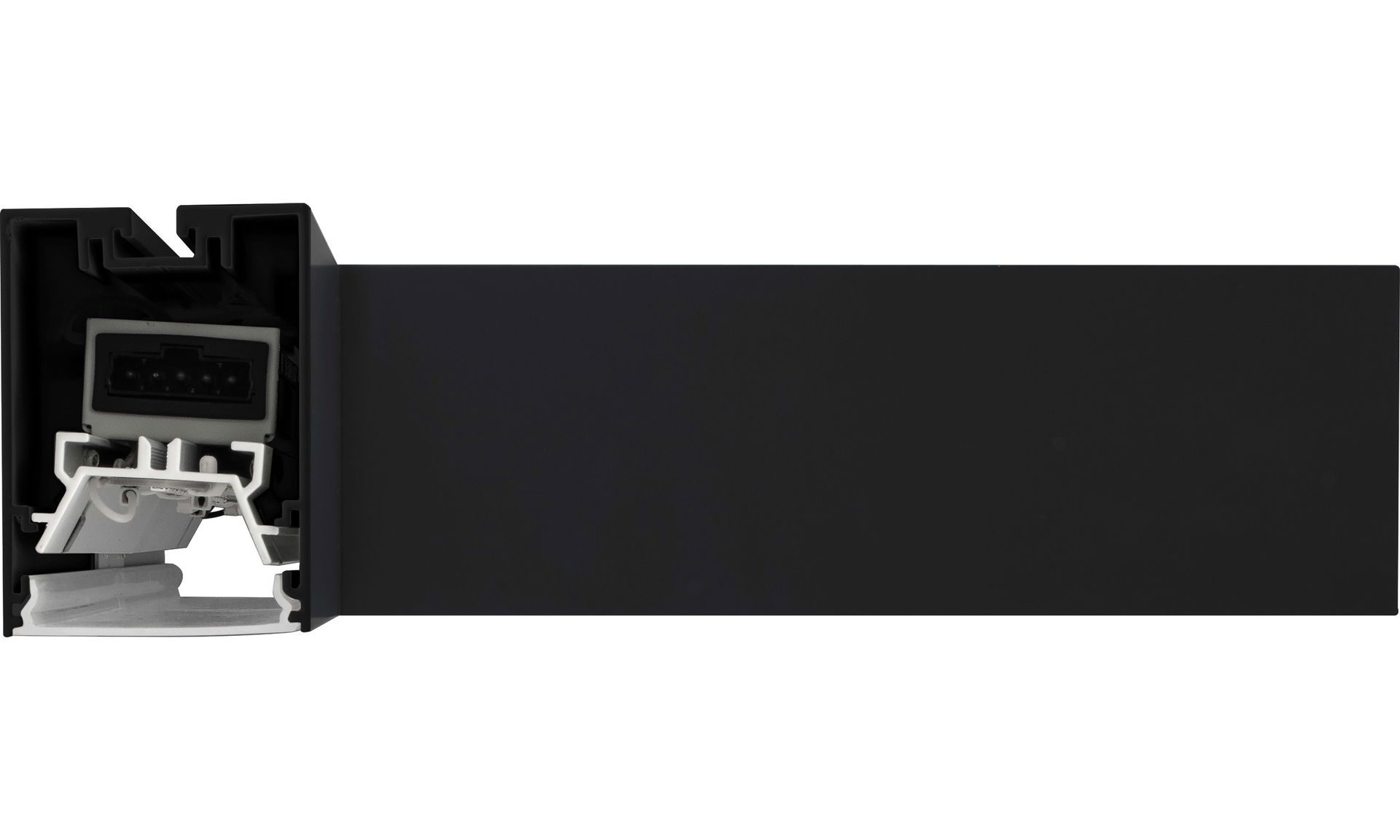 Contour 568mm suspended T connector module 900lumens with fixed output driver finished in black