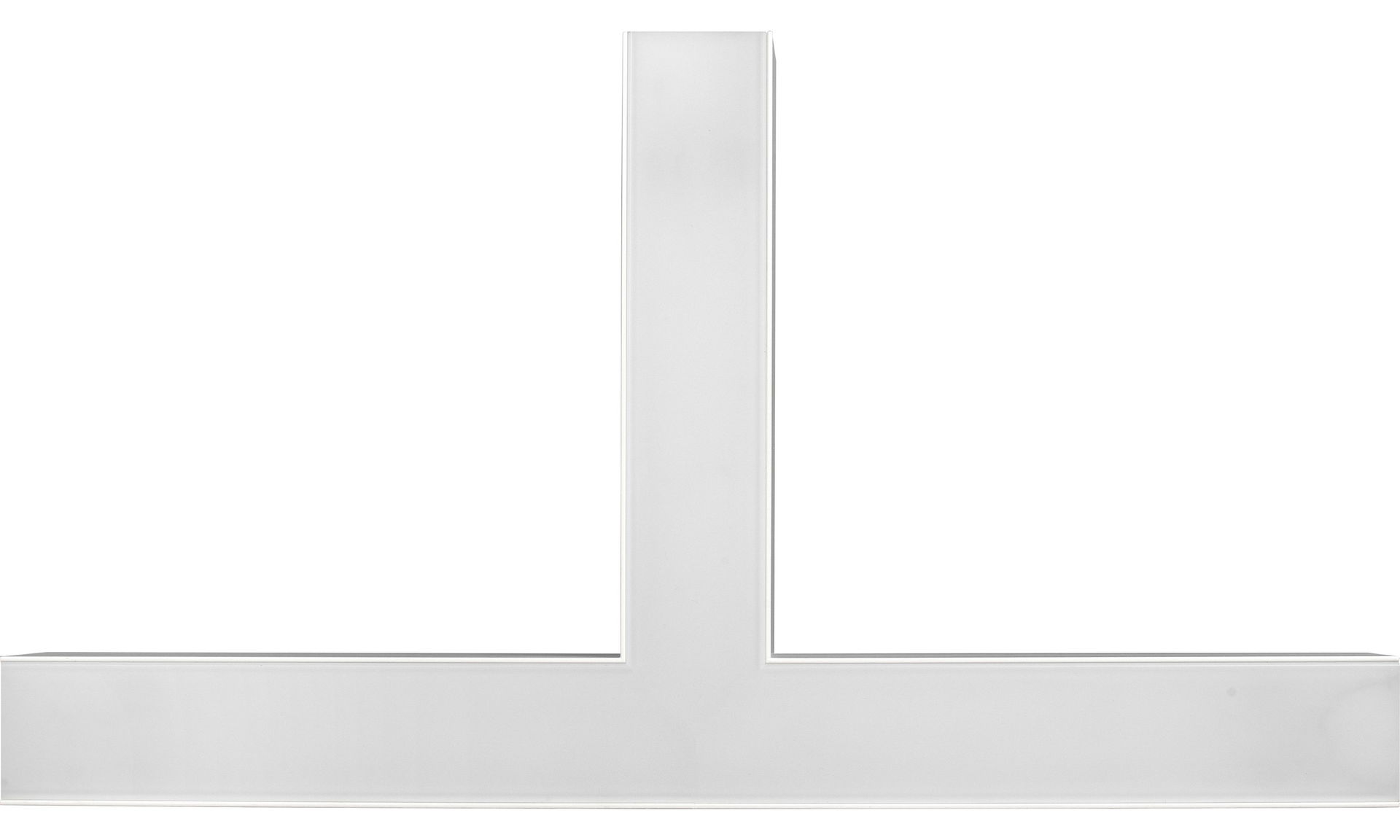 Contour 568mm suspended T connector module 900lumens with fixed output driver finished in white