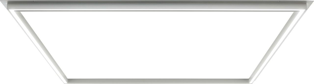 LuxFrame RAL 9016 recessed panel 595x595mm 2000lm 24w std