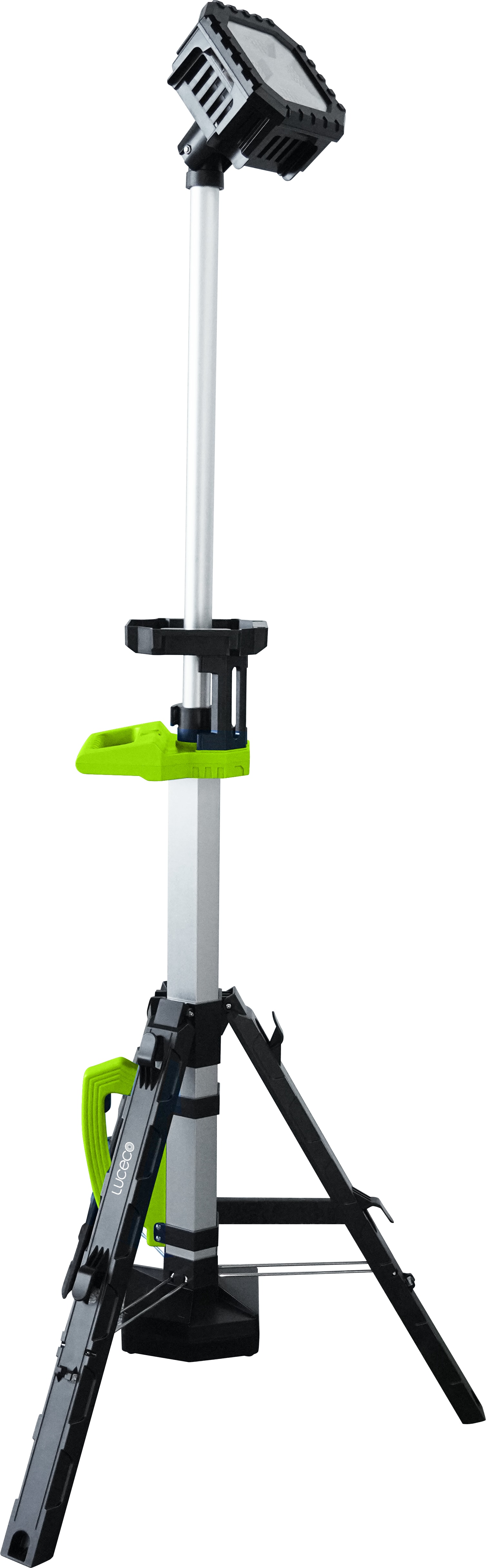 Luceco telescopic tripod IP44 worklight 5V 20W 2000lm 6500K - usbc rechargeable