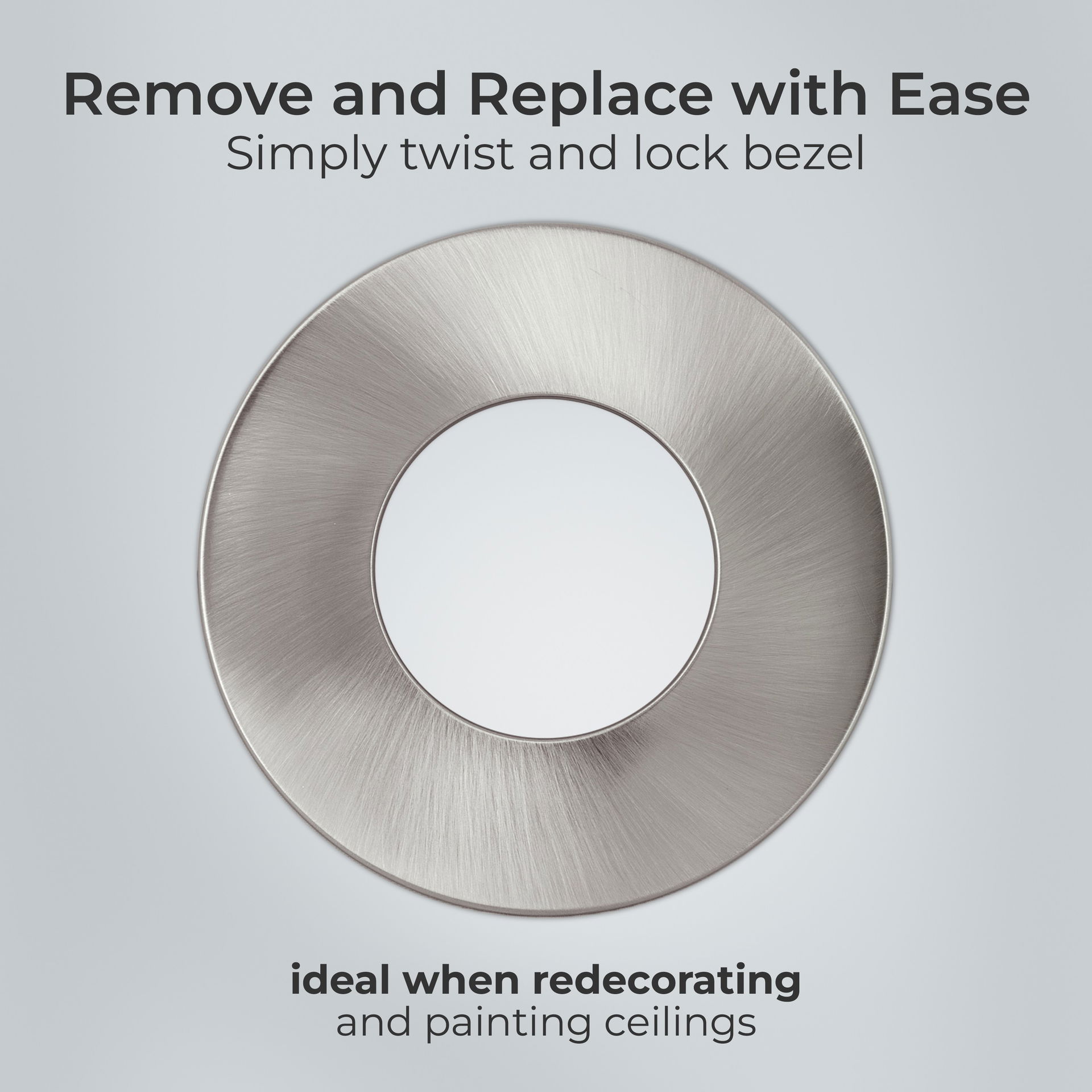 FType Flat Brush Steel Bezel Accessory