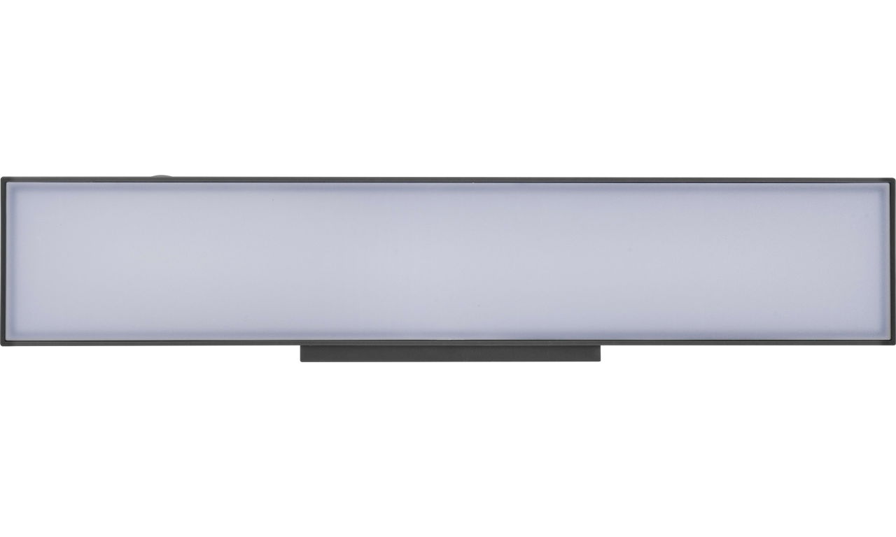 Luceco Era Decorative Outdoor Solar Brick Wall Light with PIR Motion Sensor, LED Exterior Lighting, Slate Grey, IP54, 7W, 1000lm, 3000K