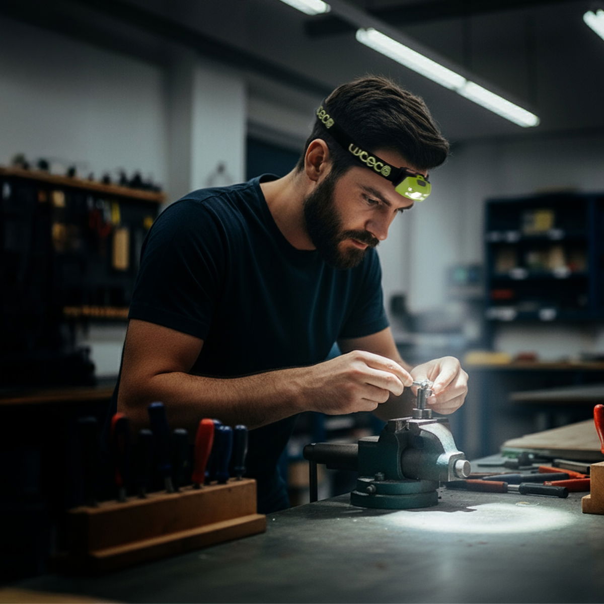 Head Torch, 3W, 170lm, 6500K, USB-C Rechargeable