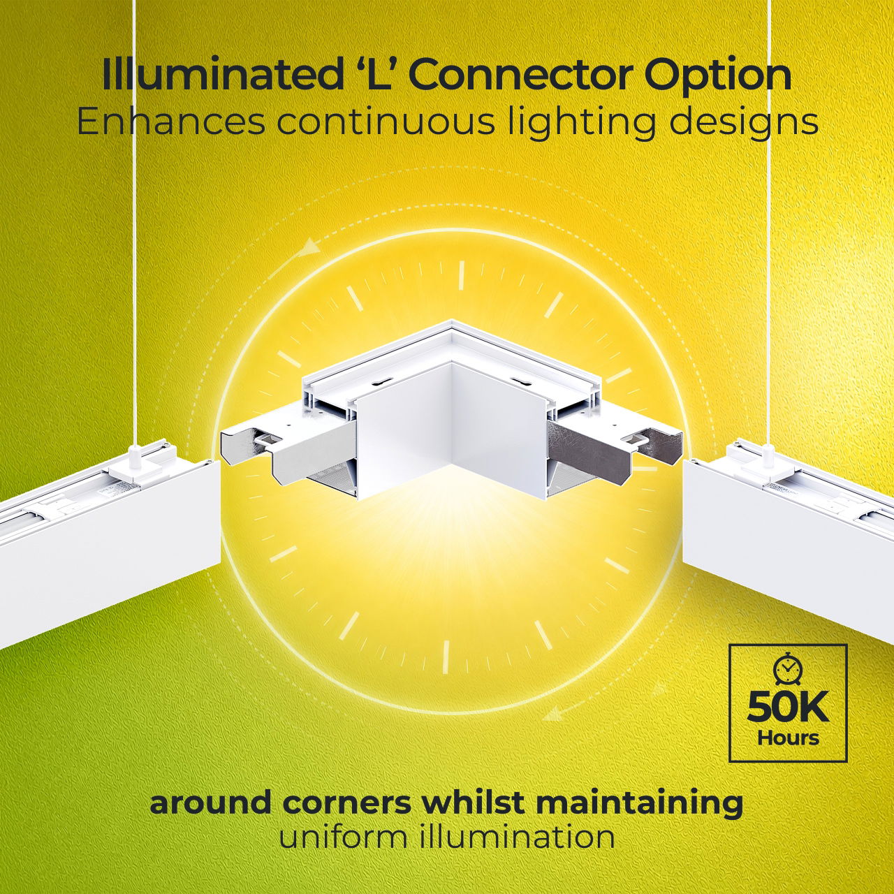 Linea Suspended Linear 1200mm Power Change 3600Lm 25.5W (Selectable 1900Lm 13.5W/2400Lm 17W/3100Lm 22W) 4000K (Selectable 3000K) DALI Dimmable