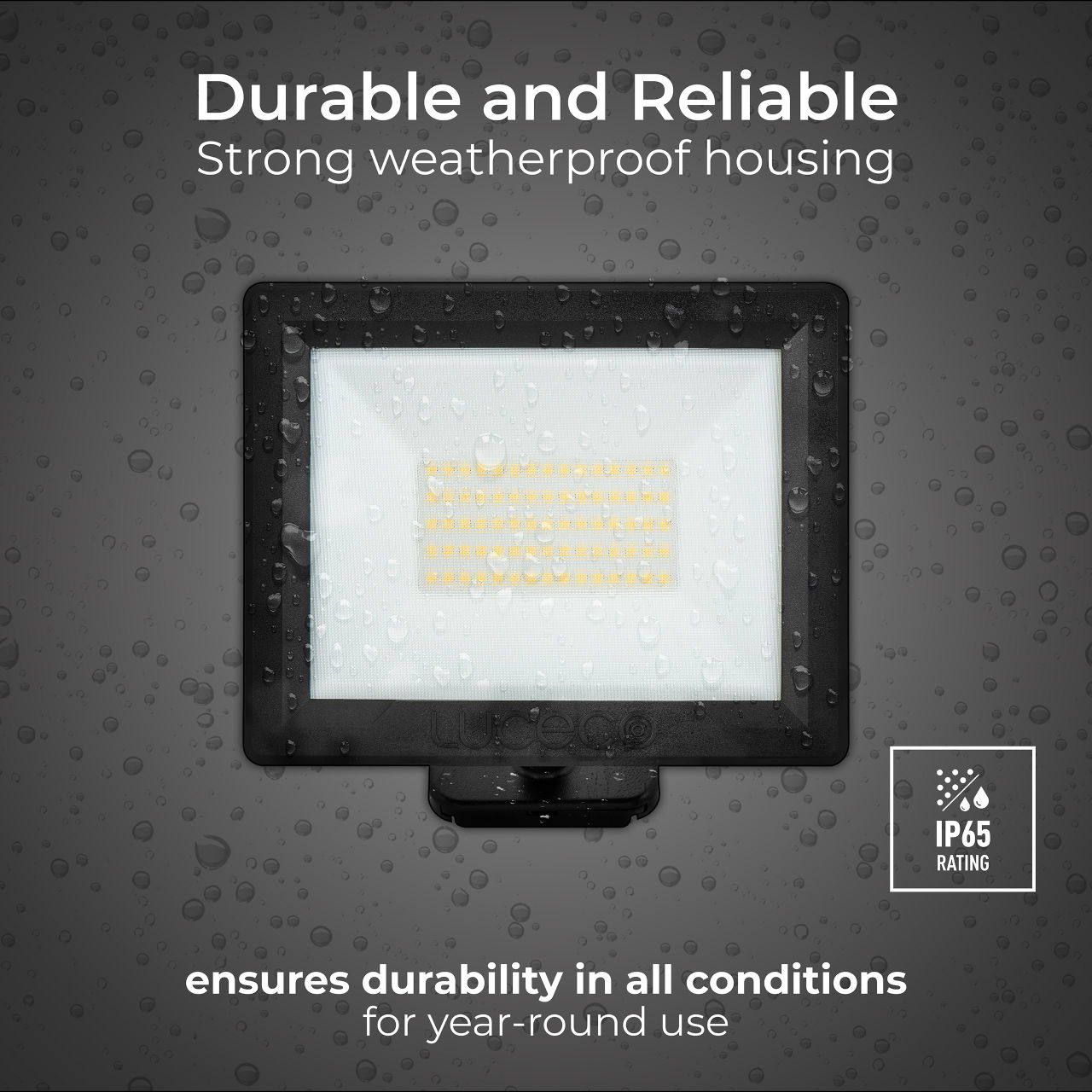 Essence floodlight with ball joint 50W black 4000k colour temp