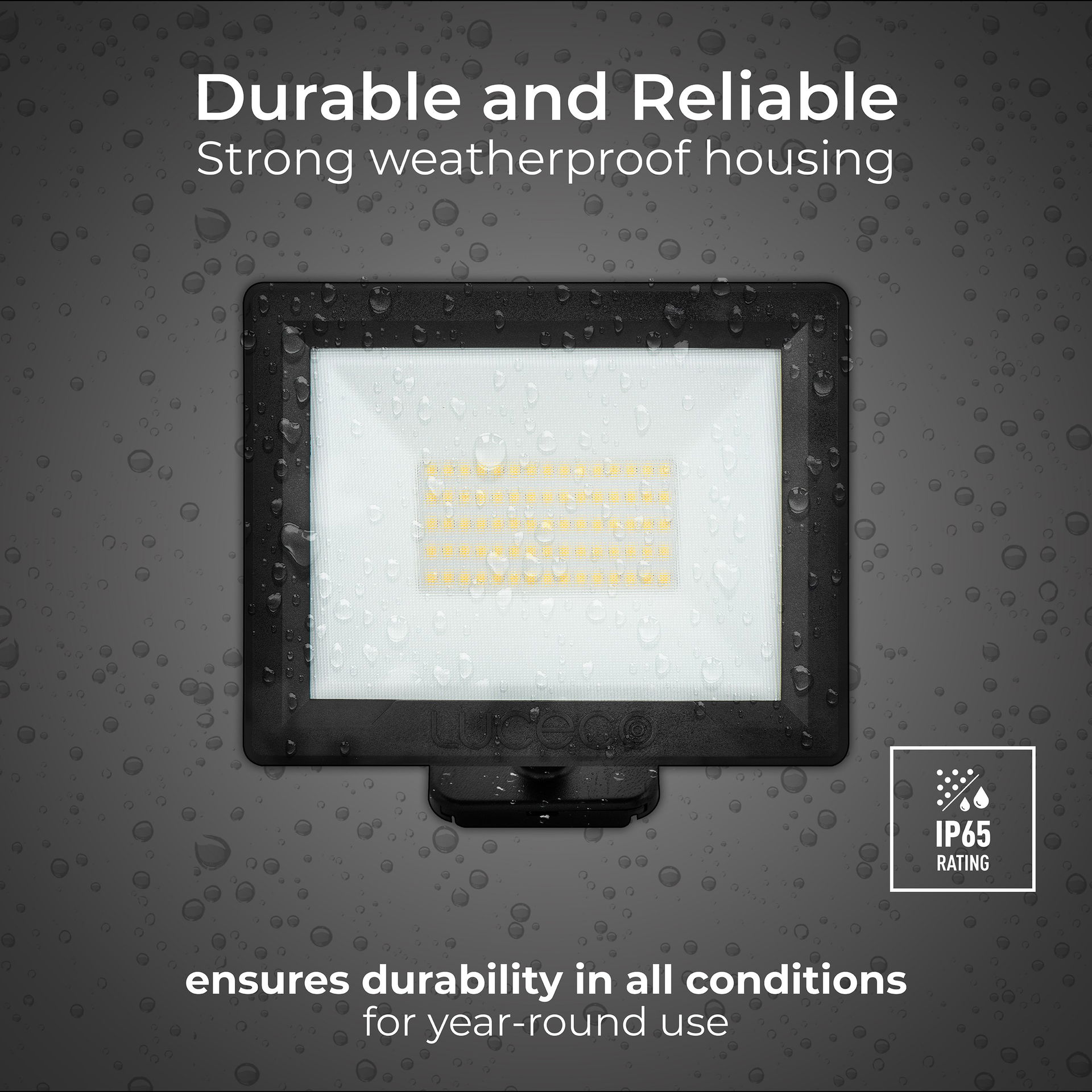 Essence floodlight with ball joint 50W black 4000k colour temp