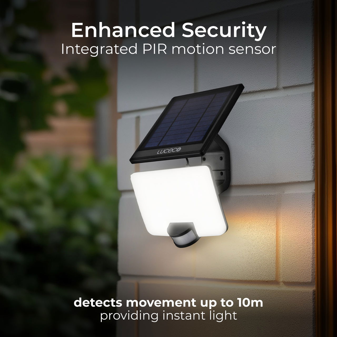 Solar floodlight with detachable solar panel 1500 lumens