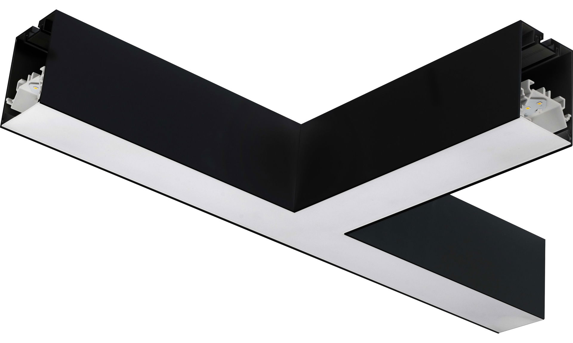 Contour 568mm suspended T connector module 900lumens with fixed output driver finished in black
