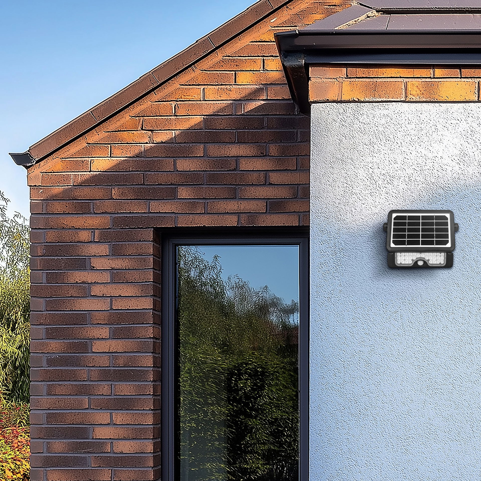 Luceco Solar Floodlight & PIR 5W, 550lm