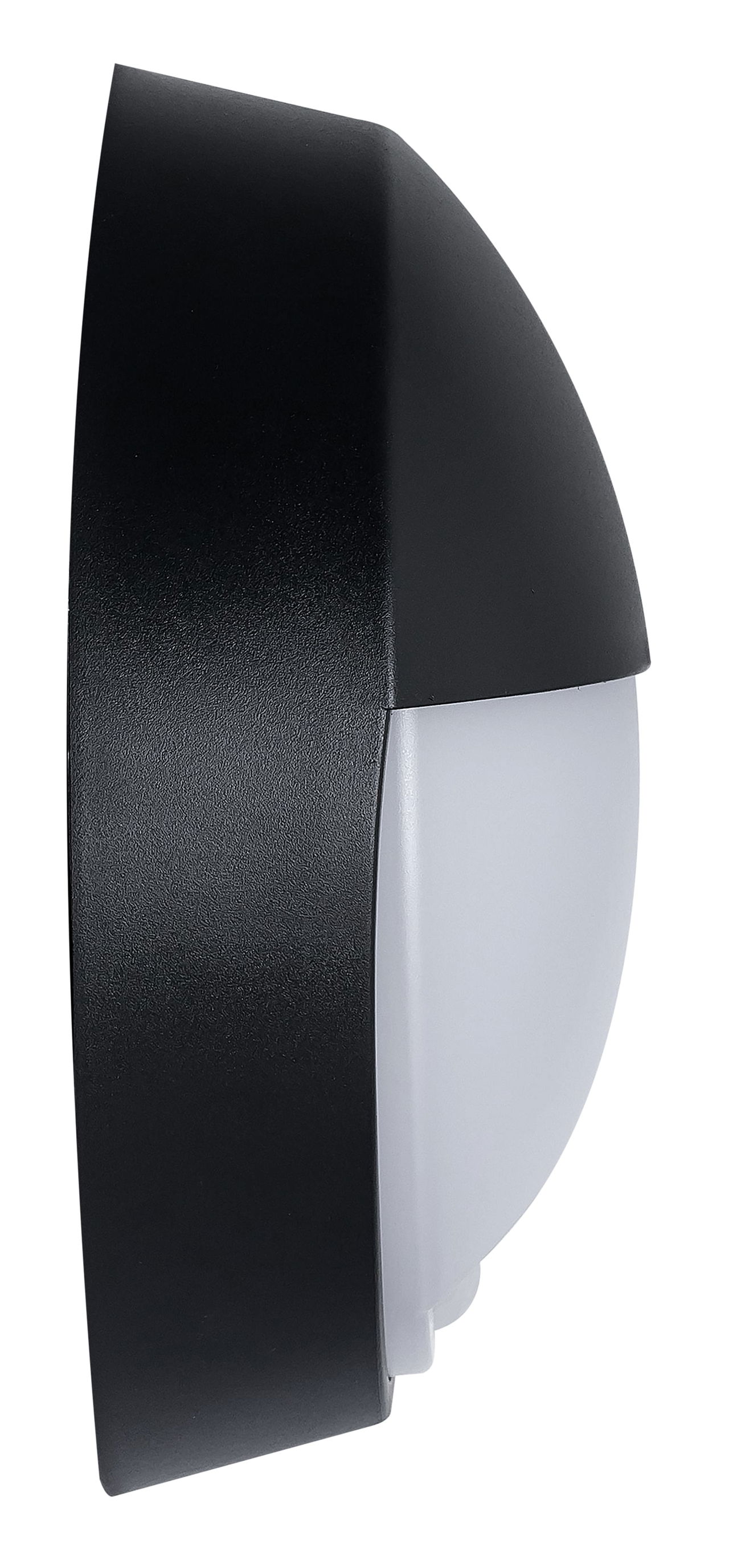 Exterior residential bulkhead eyelid 400lumens with white or black bezel + PIR