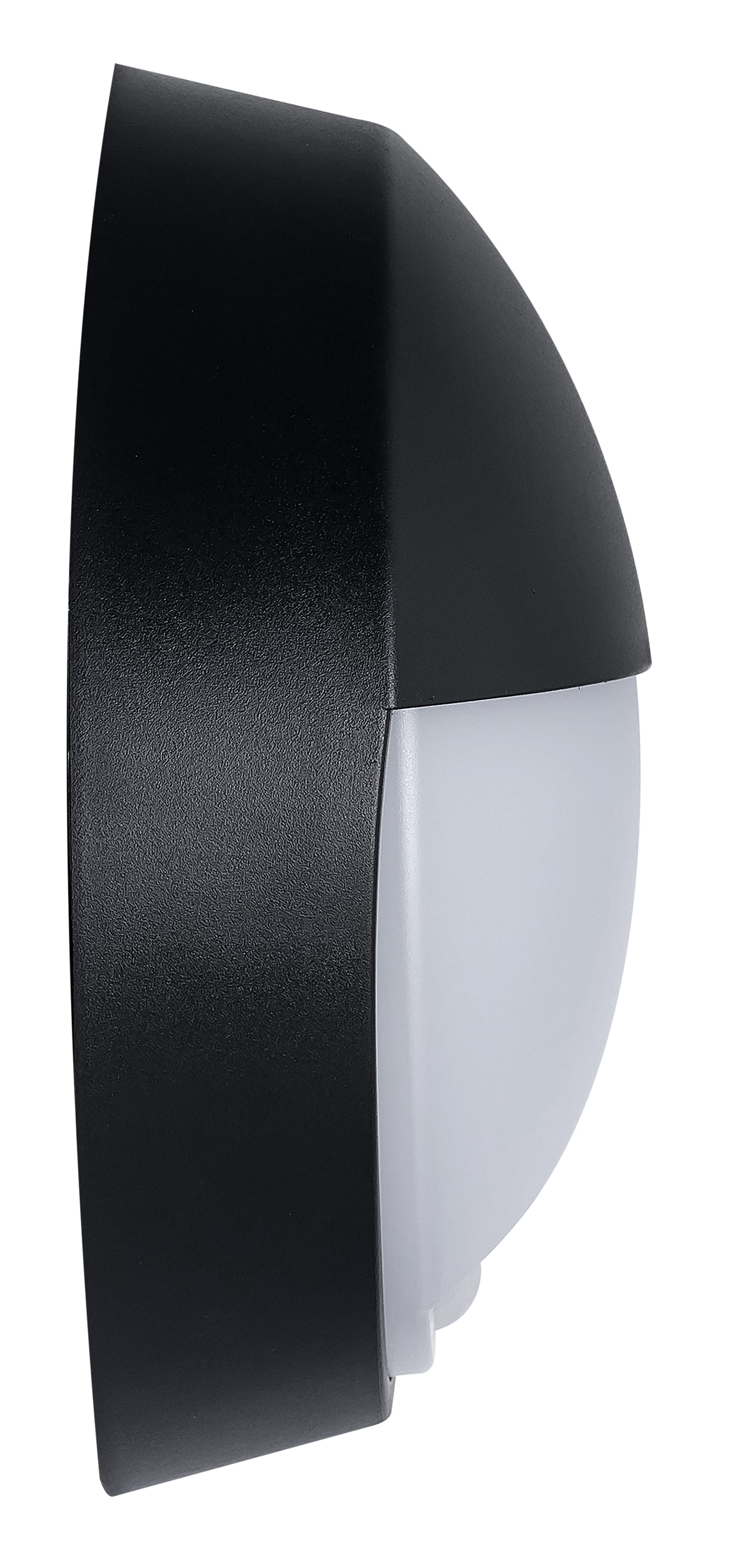 Exterior residential bulkhead eyelid 400lumens with white or black bezel + PIR