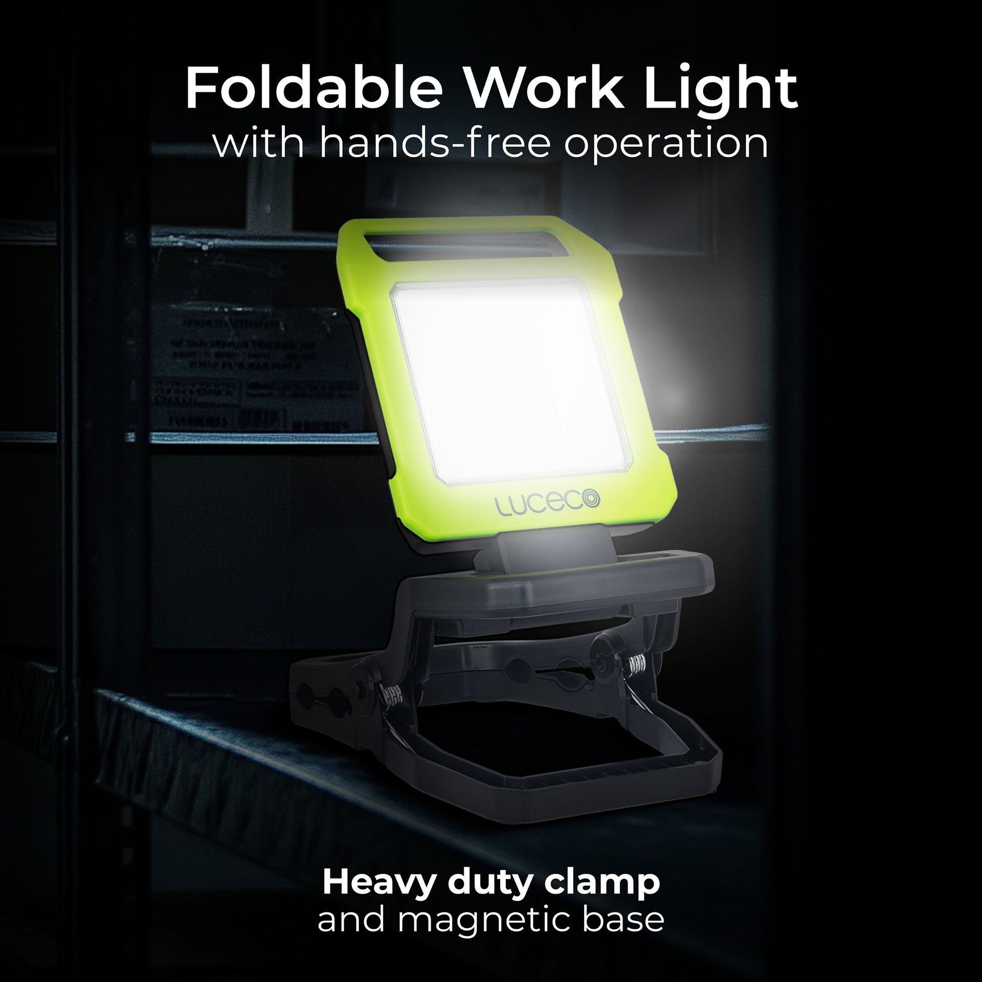 Luceco Folding Clamp Work Light 1000lm