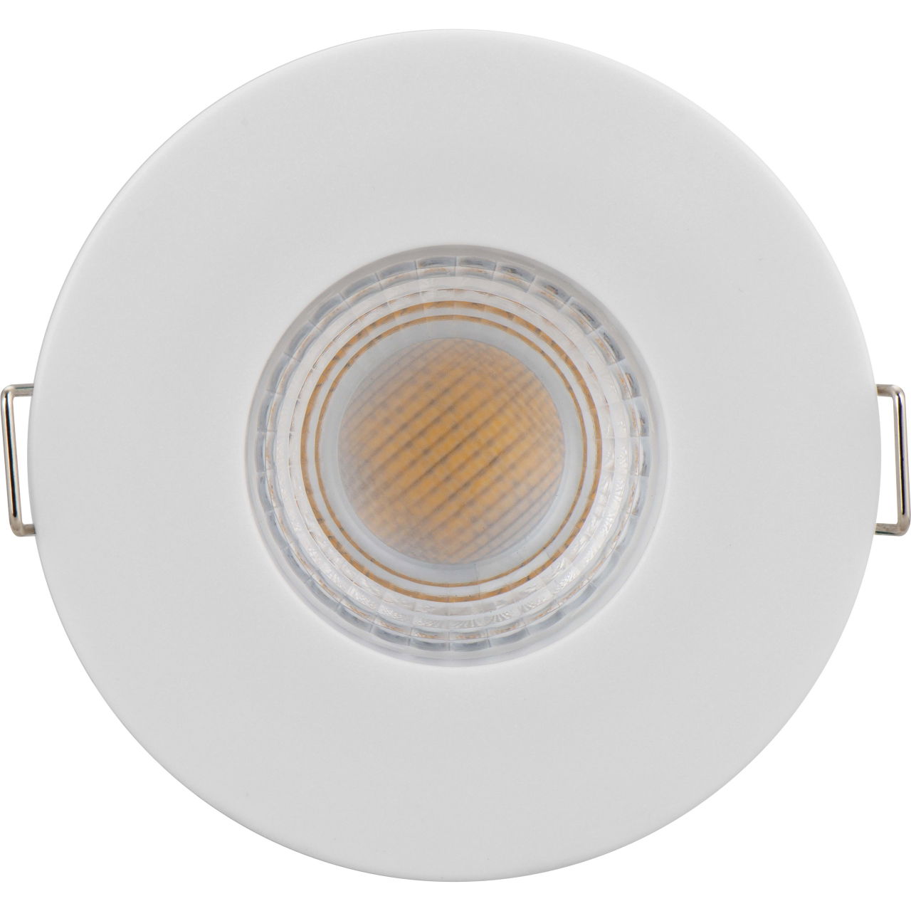 FType Essence Fire Rated Downlight 5W 515lm 3000K Dimmable IP65 White bezel -  Flat