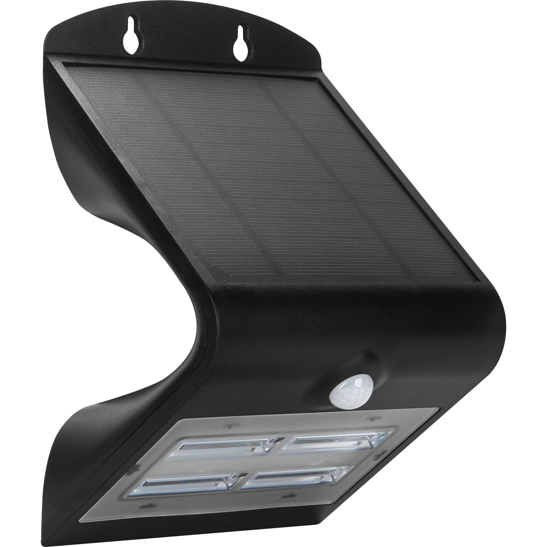 Luceco Solar Wall Light & PIR 3.2W Black