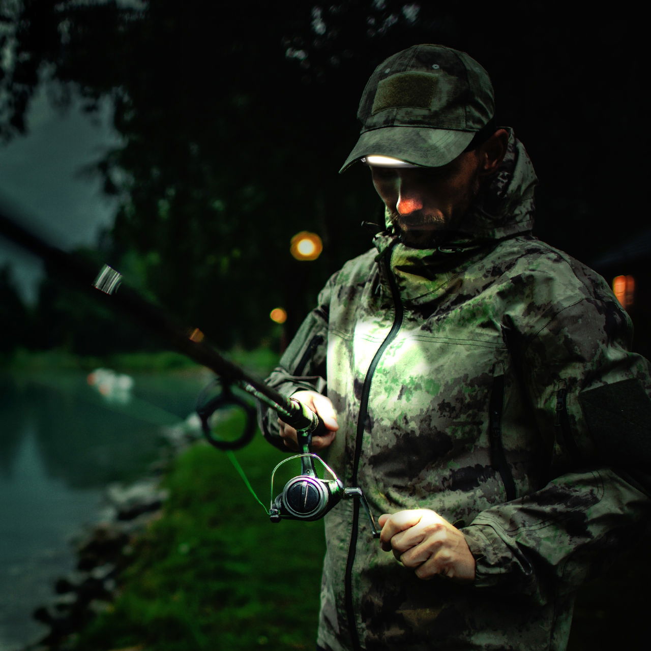 Flexable Headtorch with Motion Sensor 350lm+150lm USB Rechargeable