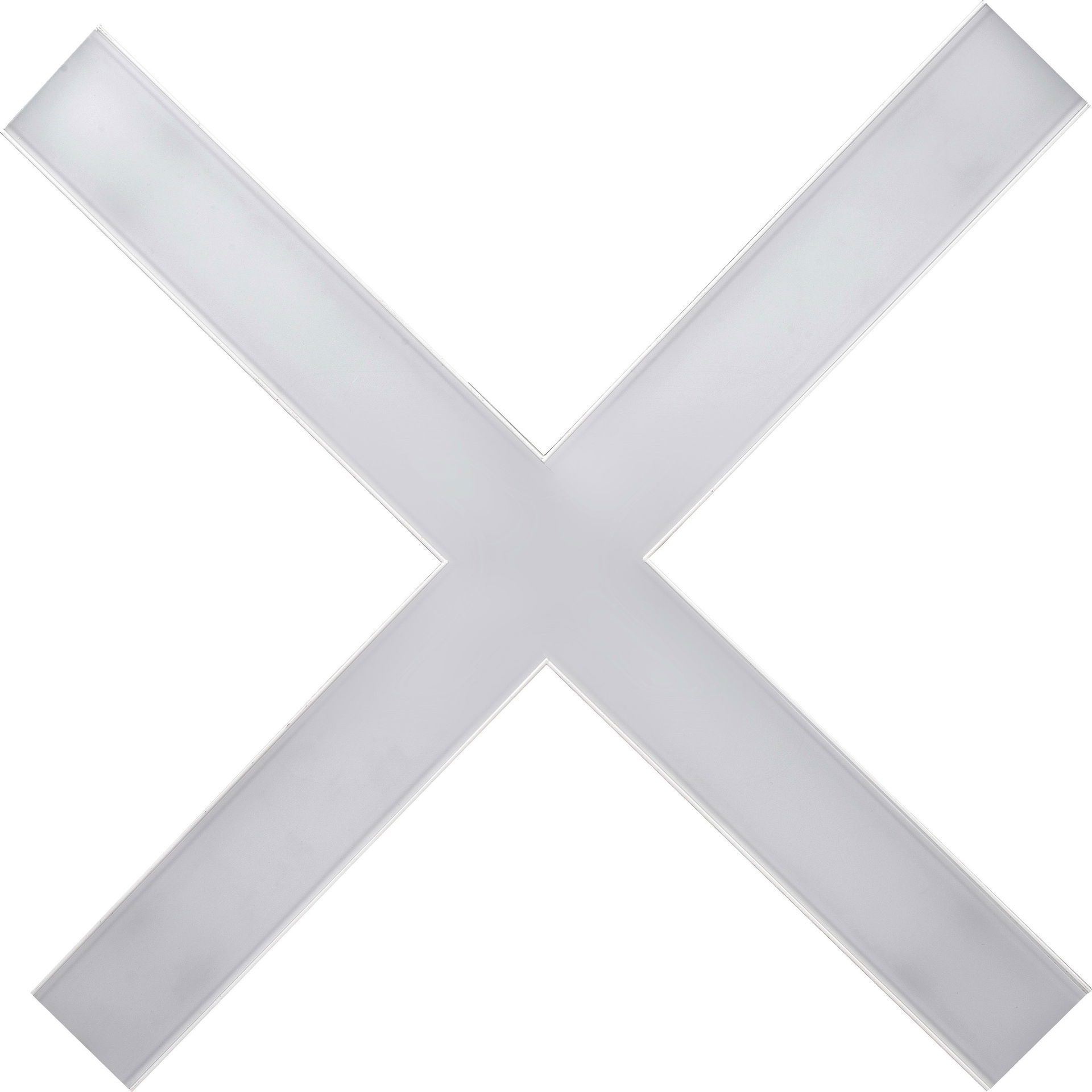 Contour 568mm suspended X connector module 2400lumens with fixed output driver finished in white