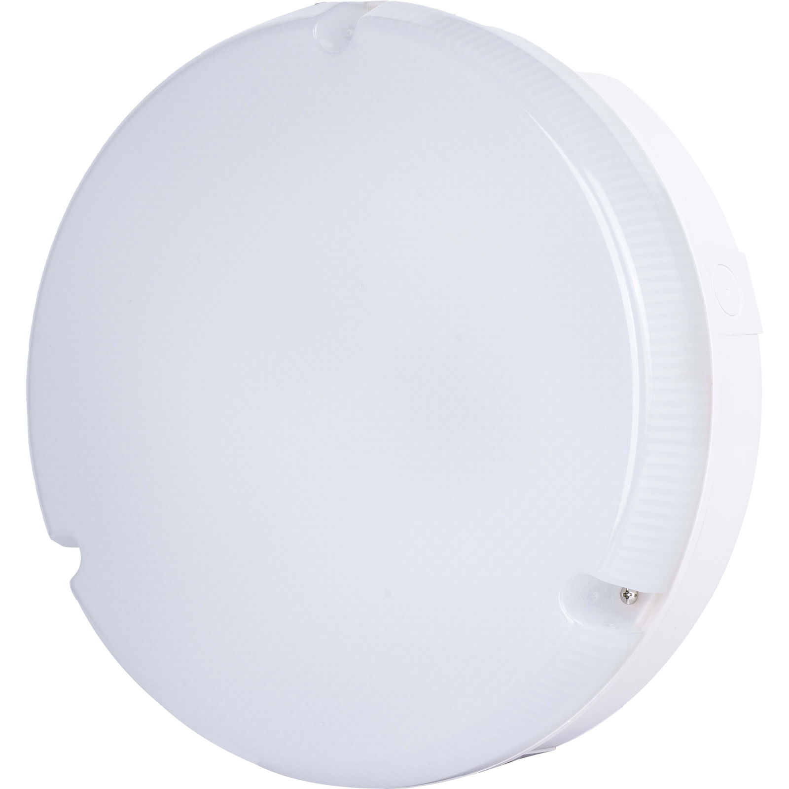 Luceco LED Bulkhead Light, Indoor & Outdoor Wall & Ceiling Lighting, Mosi Round Fixed Output Driver, 290mm, Commercial & Residential Use, 6/10/13W CCT 3/4/5/6000K IP65 IK08 Class 2, White