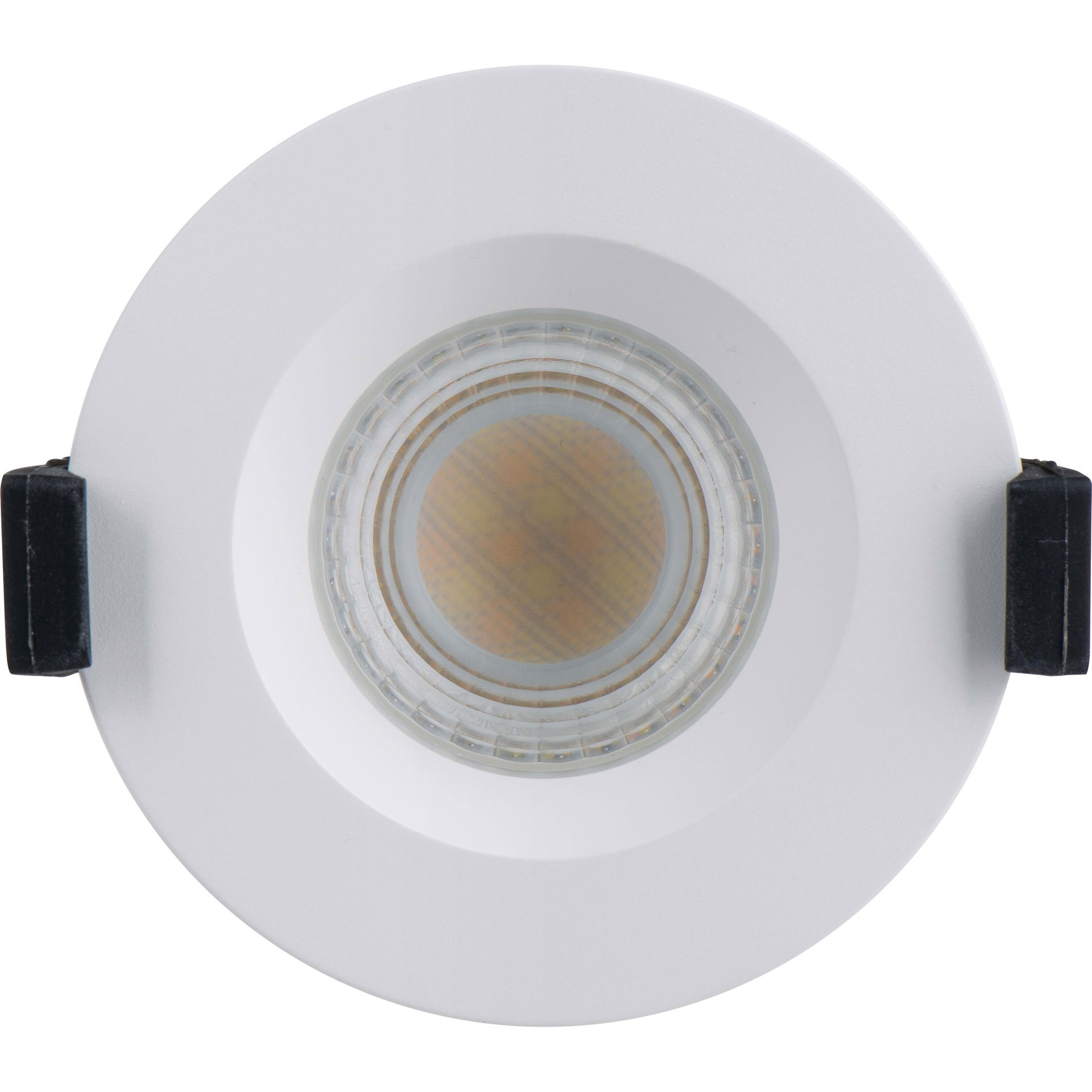 FType Mk2 Fire Rated Downlight 4W/6W 750lm Power Change & 4Colour CCT 2700K, 3000K, 4000K, 6000K Dimmable IP65 White - Regressed