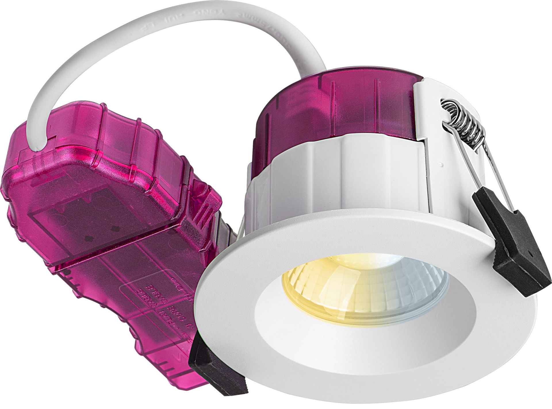 FType Elite Fire Rated Downlight 4W/6W 750lm Power Change with 4Colour CCT 2700K, 3000K, 4000K, 6000K  Dimmable IP65 White - Regressed