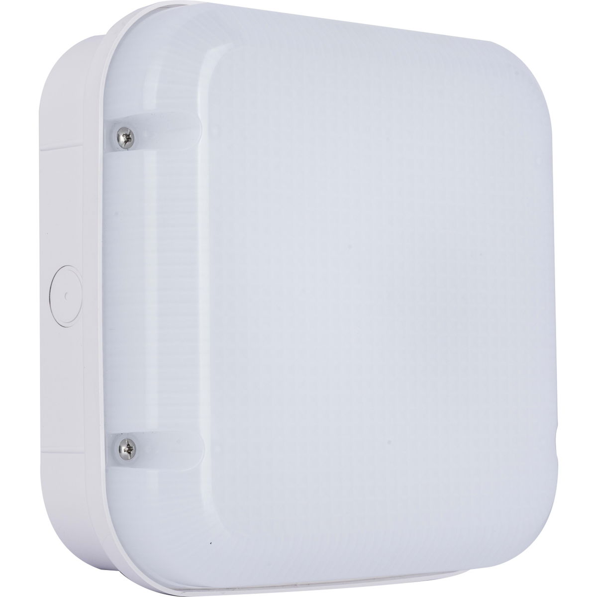 Luceco LED Bulkhead Light, Indoor & Outdoor Wall & Ceiling Lighting, Mosi Square Fixed Output Driver, 190mm, Commercial & Residential Use, 6/10/13W CCT 3/4/5/6000K IP65 IK08 Class 2, White