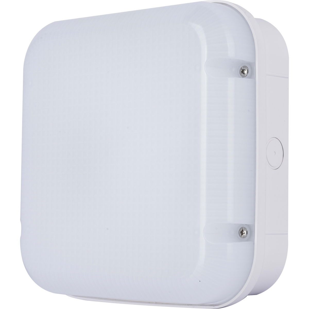 Luceco LED Bulkhead Light, Indoor & Outdoor Wall & Ceiling Lighting, Mosi Square Fixed Output Driver, 190mm, Commercial & Residential Use, 6/10/13W CCT 3/4/5/6000K IP65 IK08 Class 2, White